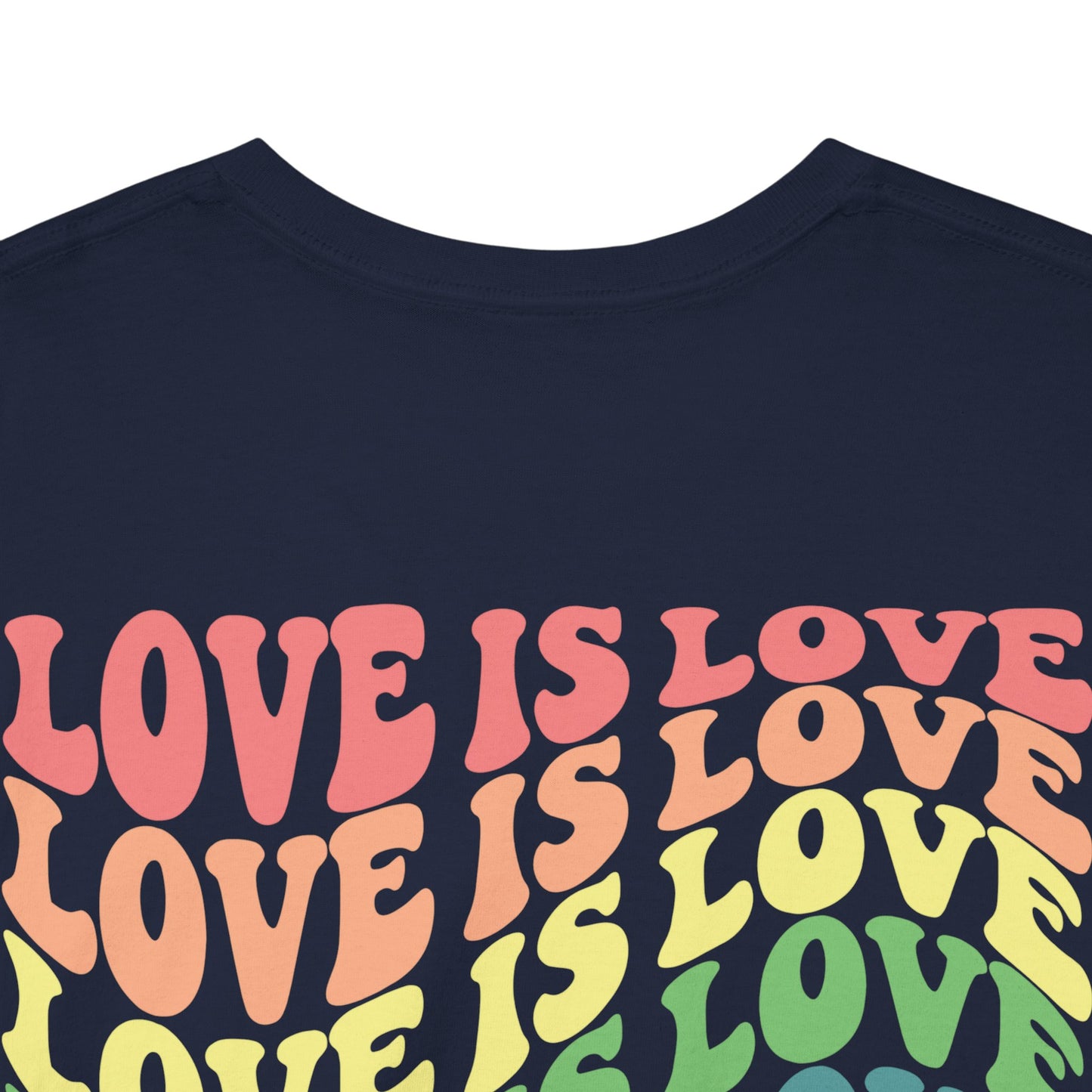 Gay Pride T-shirt - Love is Love - Back Print - Oversized #7