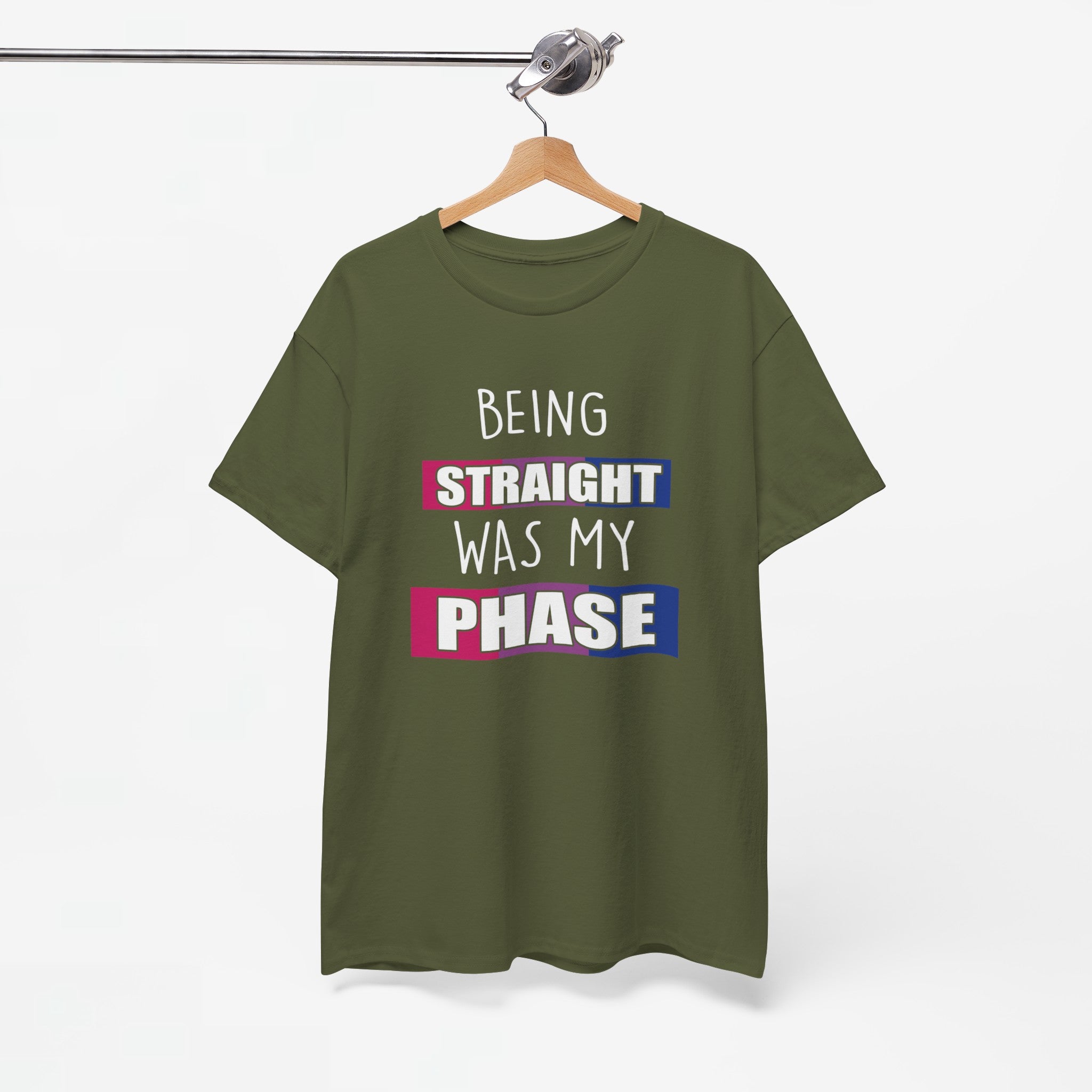 Gay Pride T-shirt - Being Straight Was My Phase - Oversized #61