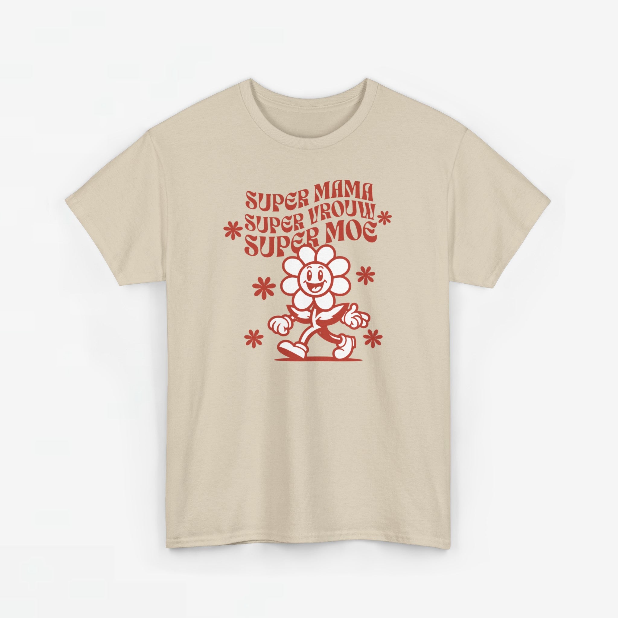 Moederdag Mama Cadeau - T-shirt - Super Mama, Super Vrouw, Super Moe - Oversized - #84