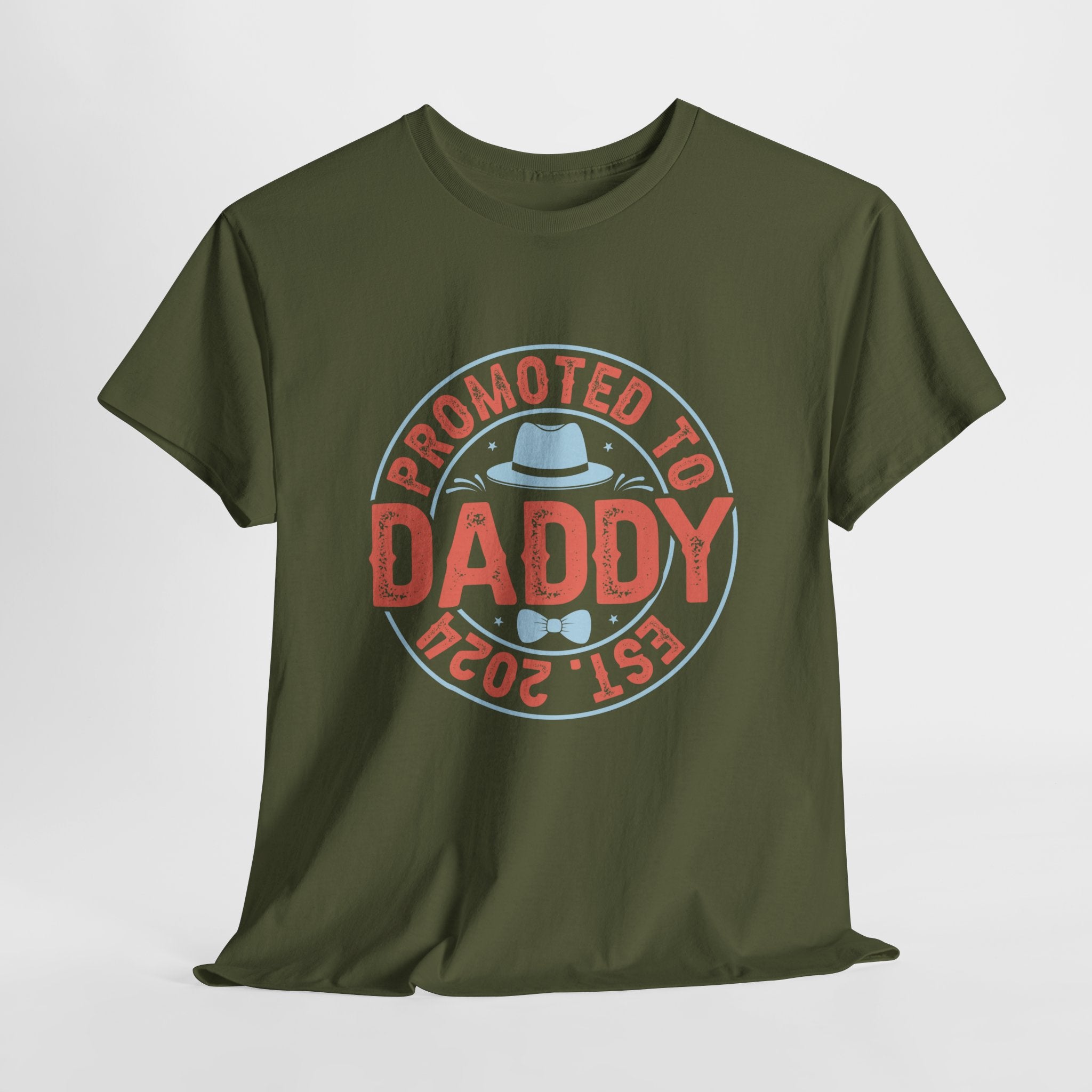 Vaderdag Papa Cadeau - T-shirt - Promoted to Daddy EST 2024 - Oversized #30