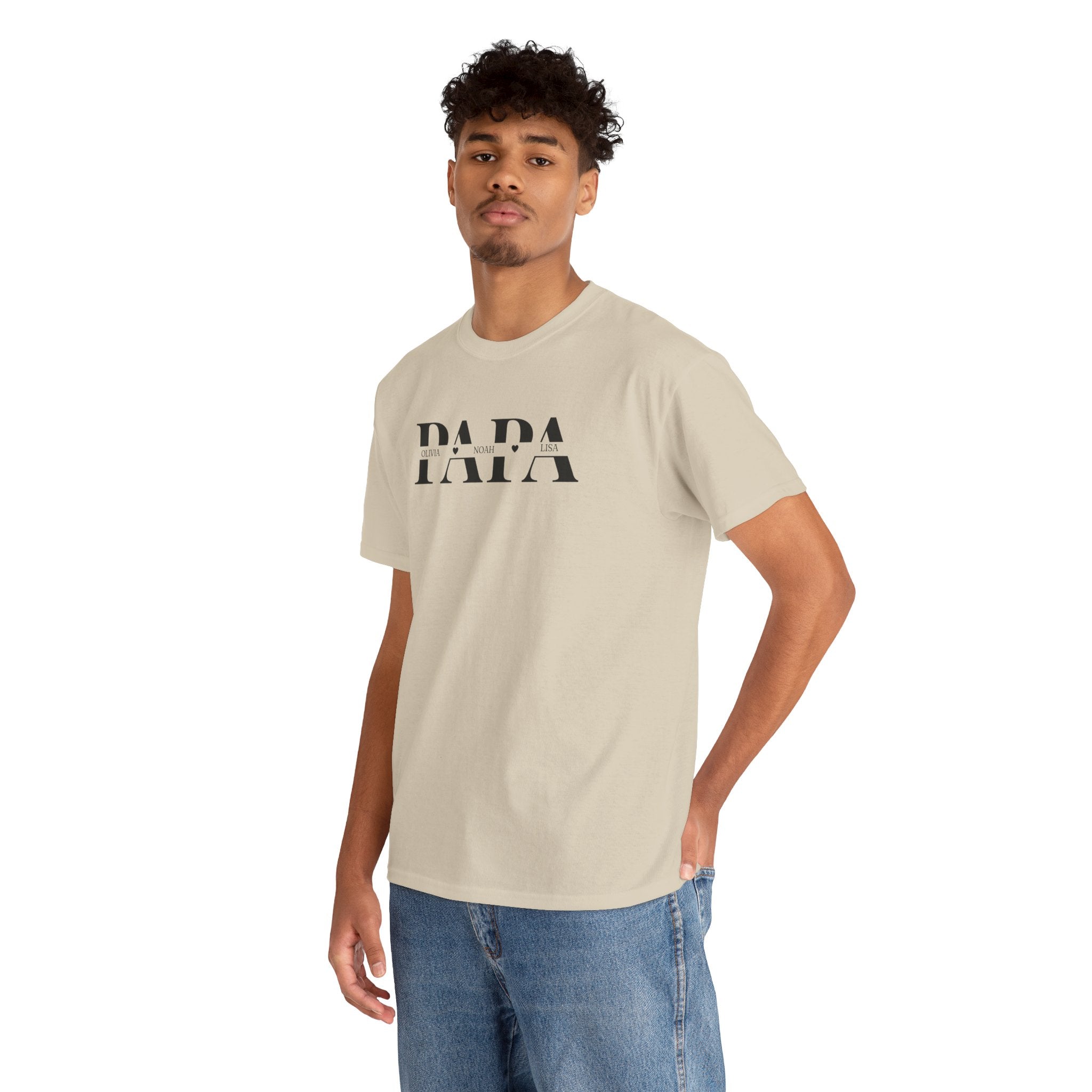 Gepersonaliseerde Vaderdag Papa Cadeau - T-shirt - Papa met namen
