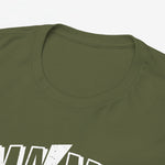 Groene oversized t-shirt kraag met MAMA-opdruk detail
