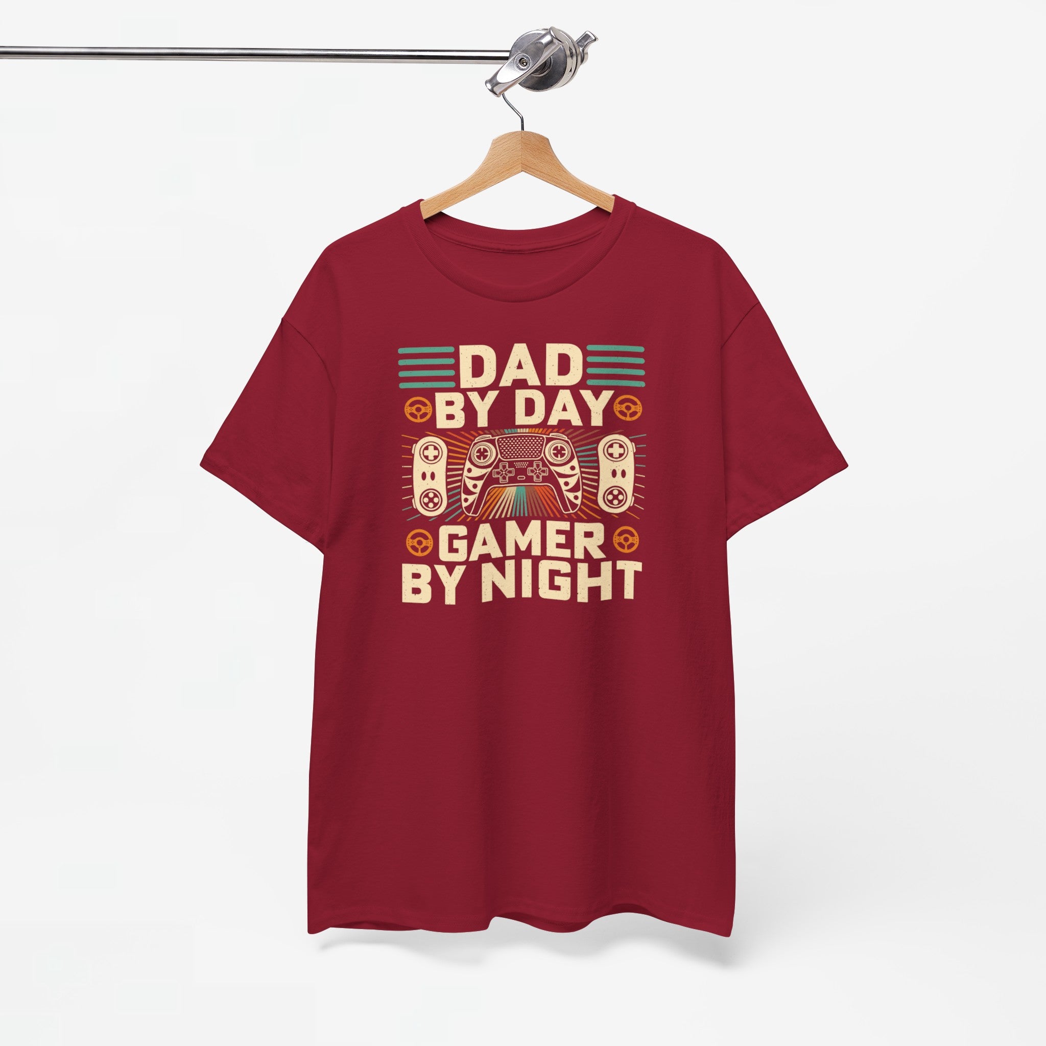 Vaderdag Papa Cadeau - T-shirt - Dad by Day, Gamer by Night - Oversized #6