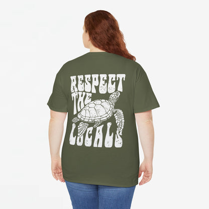 Zomer T-shirt voor Dames - Skrrtshirt Zomervakantie Oversized Tee #12 - Respect the locals