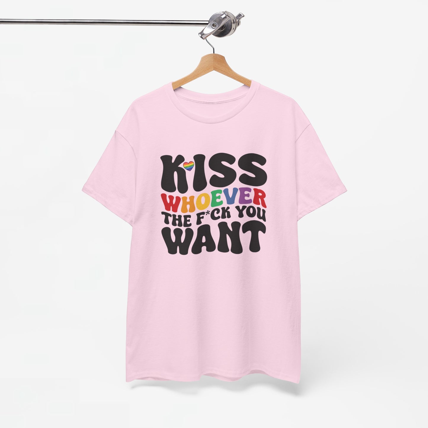 Gay Pride T-shirt - Kiss whoever the f*ck you want - Oversized #34