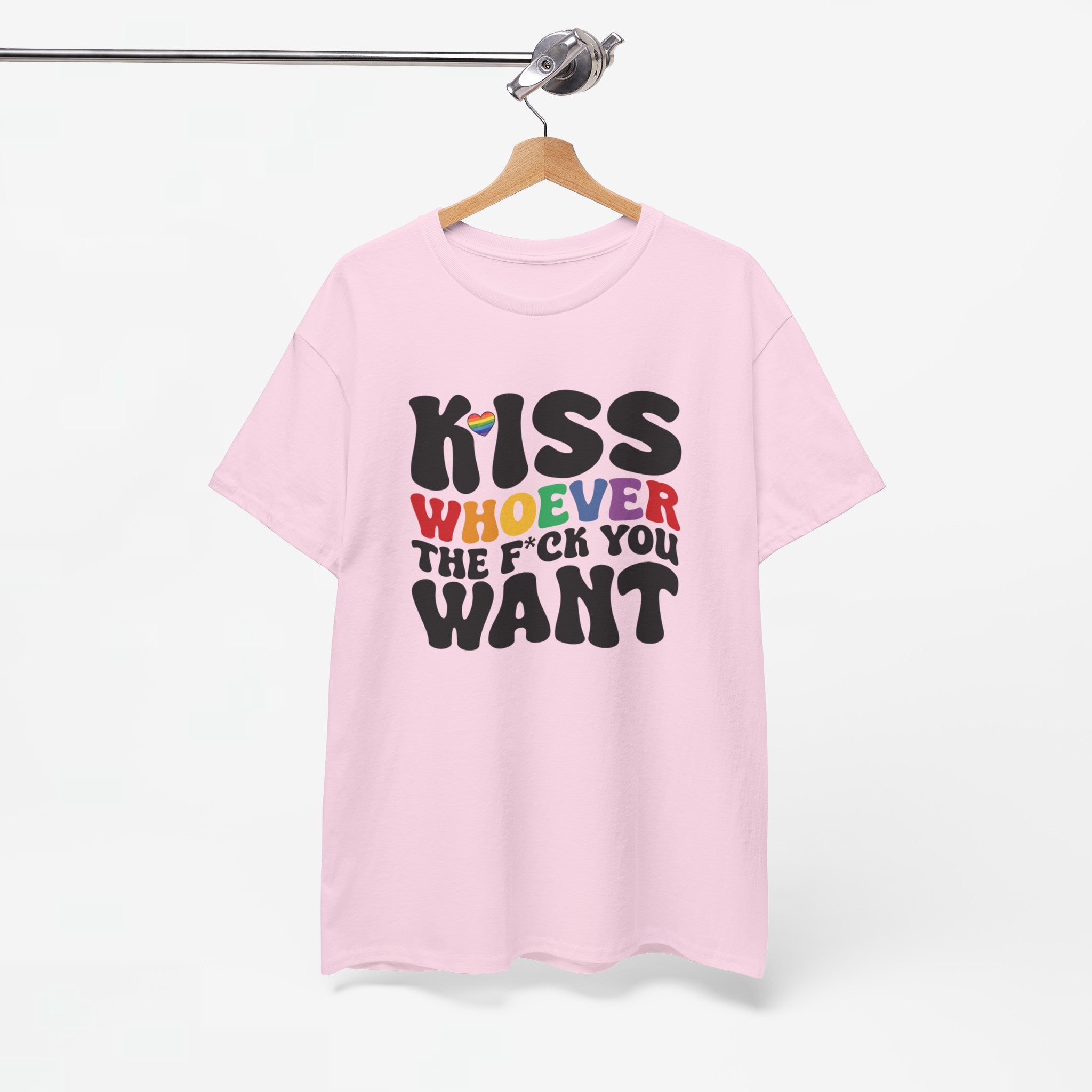 Gay Pride T-shirt - Kiss whoever the f*ck you want - Oversized #34
