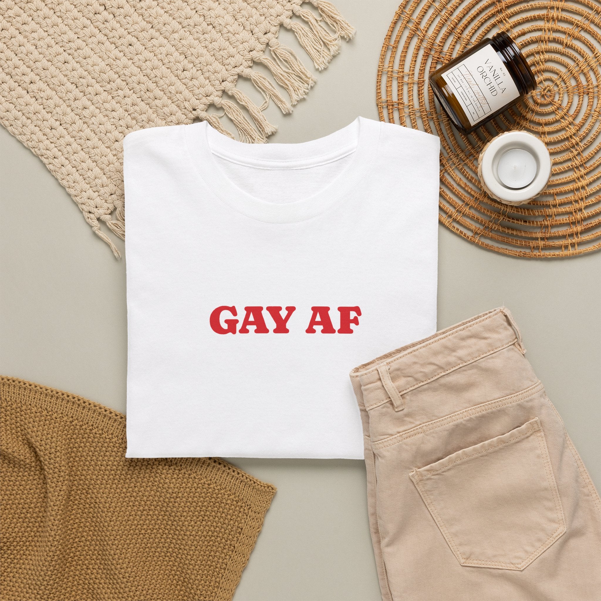 Gay Pride T-shirt -  Gay AF | SkrrtShirt