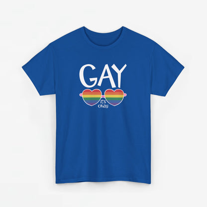 Gay Pride T-shirt - Gay It's Okay - Oversized #23