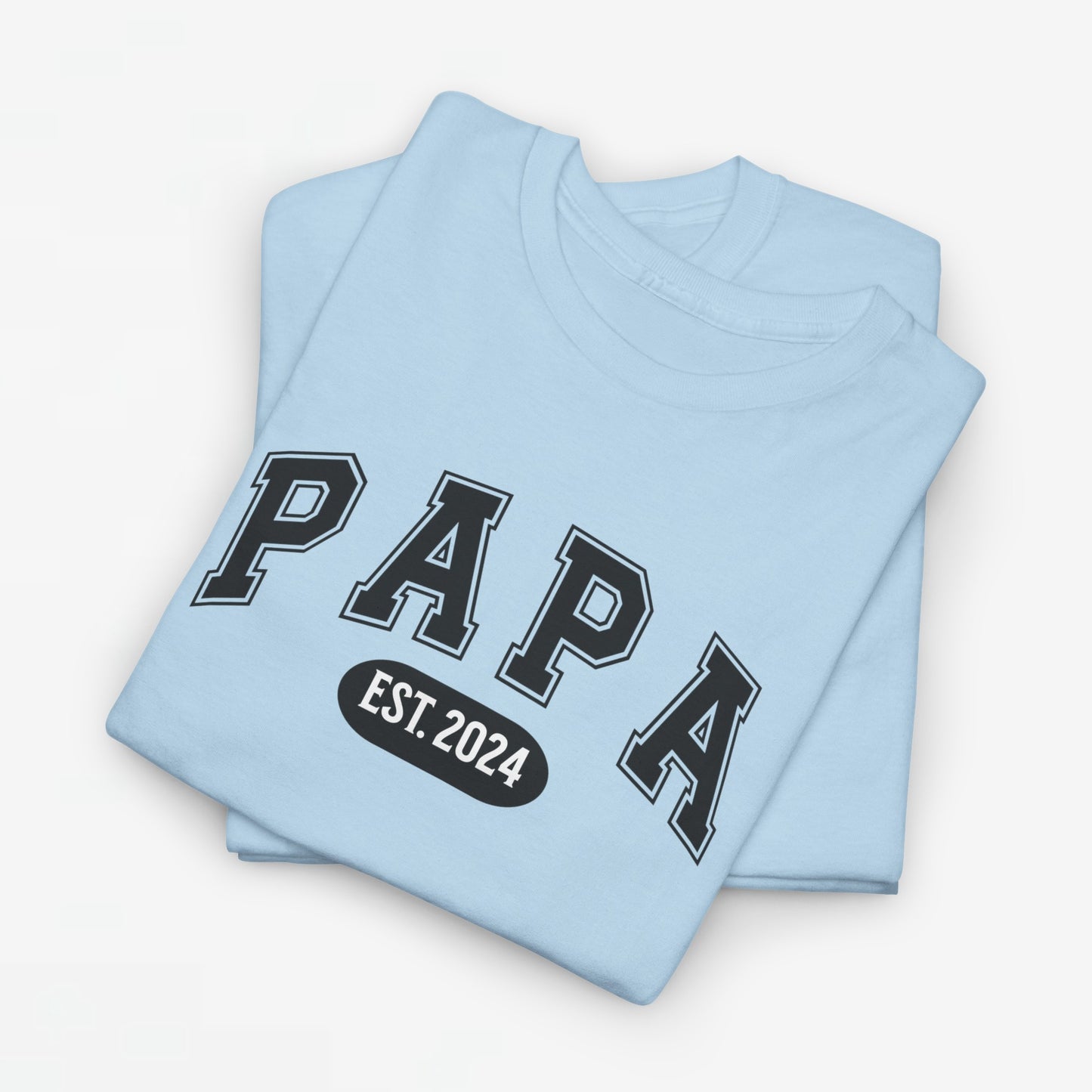 Gepersonaliseerde Vaderdag Papa Cadeau - T-shirt - Papa - EST [Jaar]