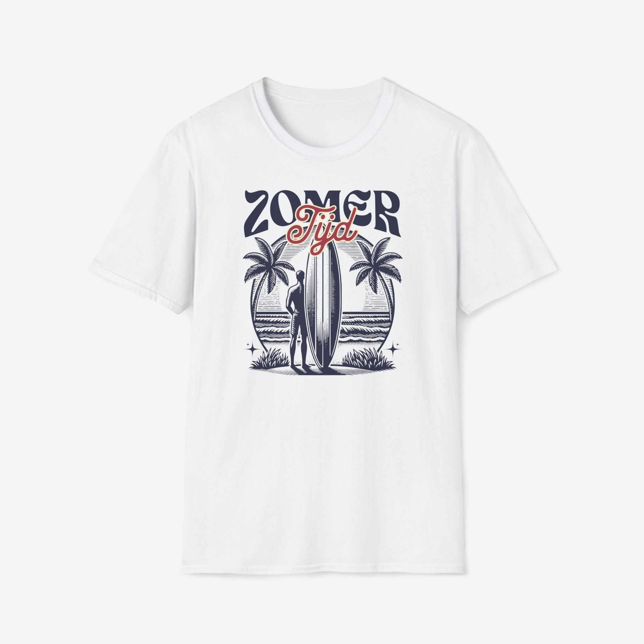 Zomer T-shirt met print - Zomer Tijd | SkrrtShirt