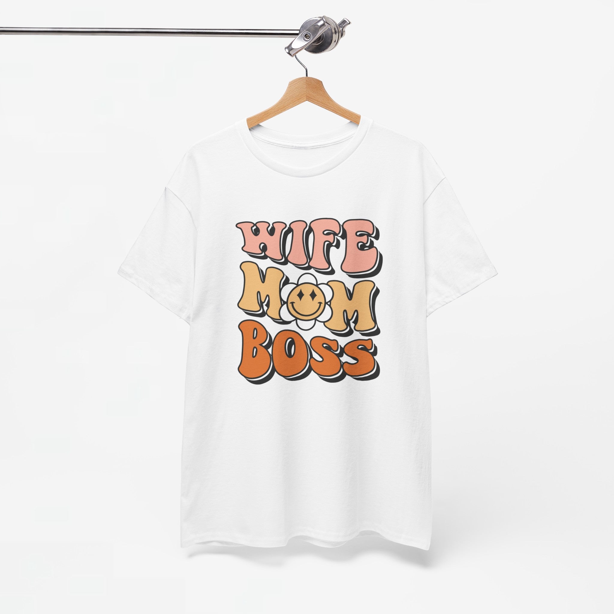 Moederdag Mama Cadeau - T-shirt - Wife Mom Boss - Oversized - #25