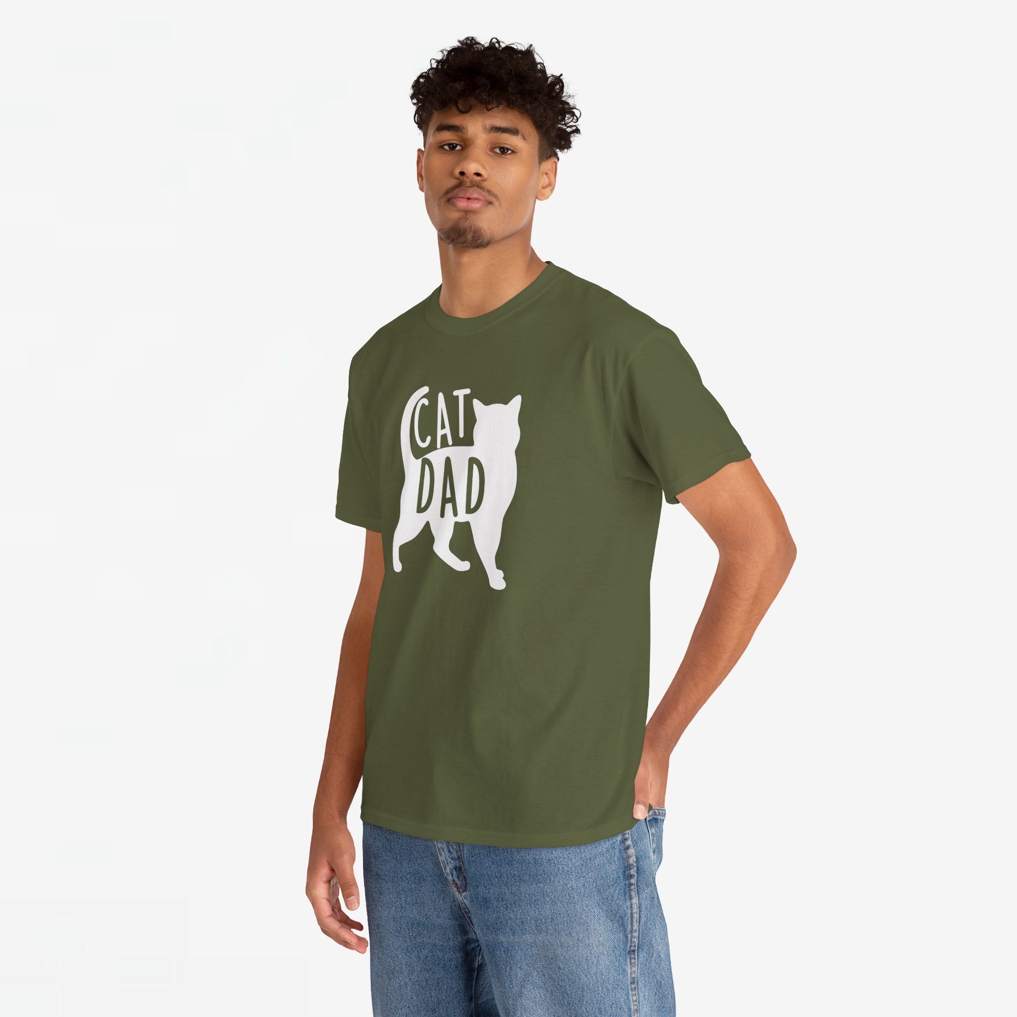 Vaderdag Papa Cadeau - T-shirt - Cat Dad - Oversized #26
