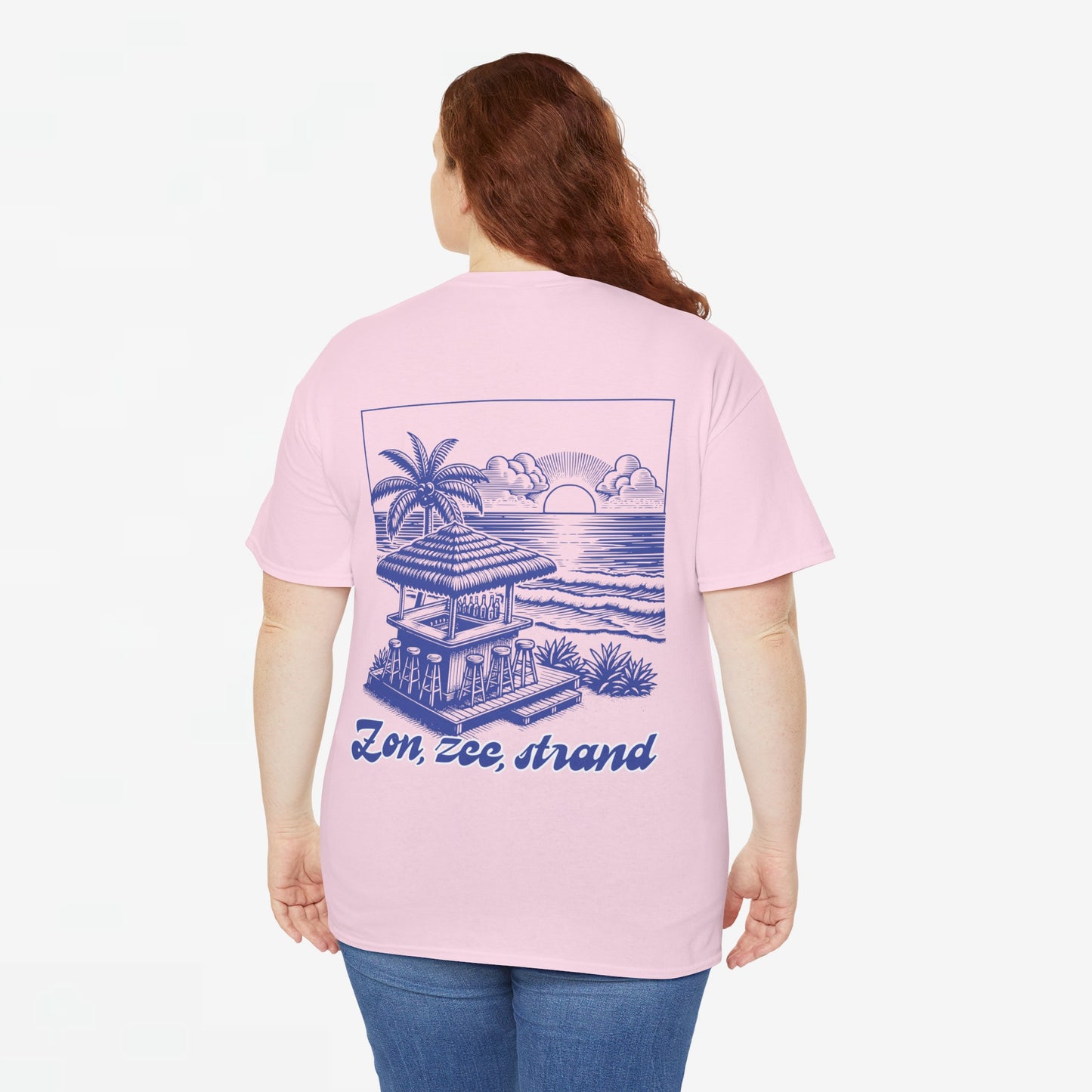 Zomer T-shirt voor Dames - Skrrtshirt Zomervakantie Oversized Tee #5- Zon, Zee, Strand