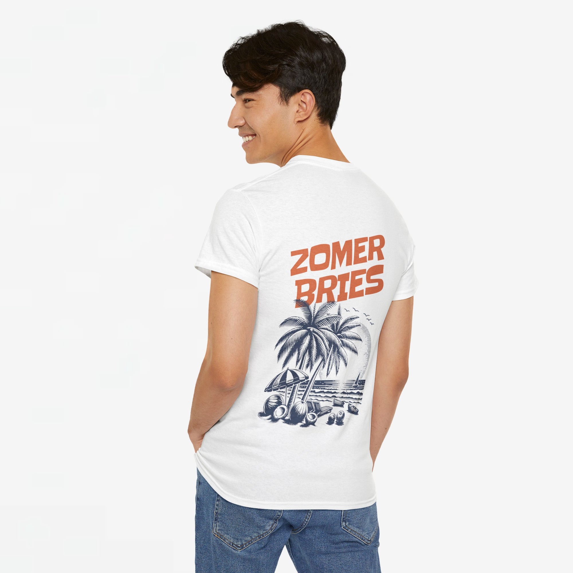 Zomer T-shirt voor Heren - Skrrtshirt Zomervakantie Oversized Tee #8 - Zomer Bries