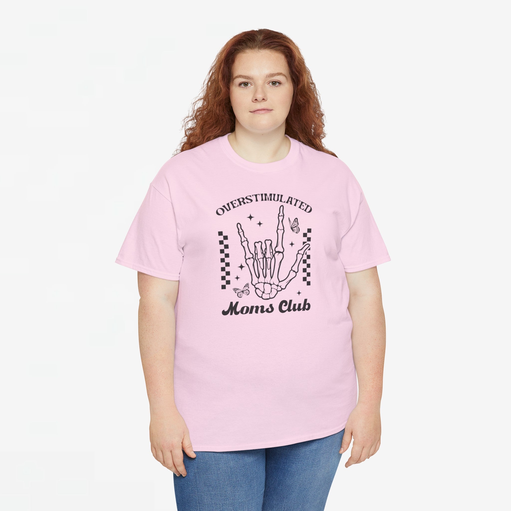 Moederdag Mama Cadeau - T-shirt - Overstimulated Moms Club - Oversized - #50
