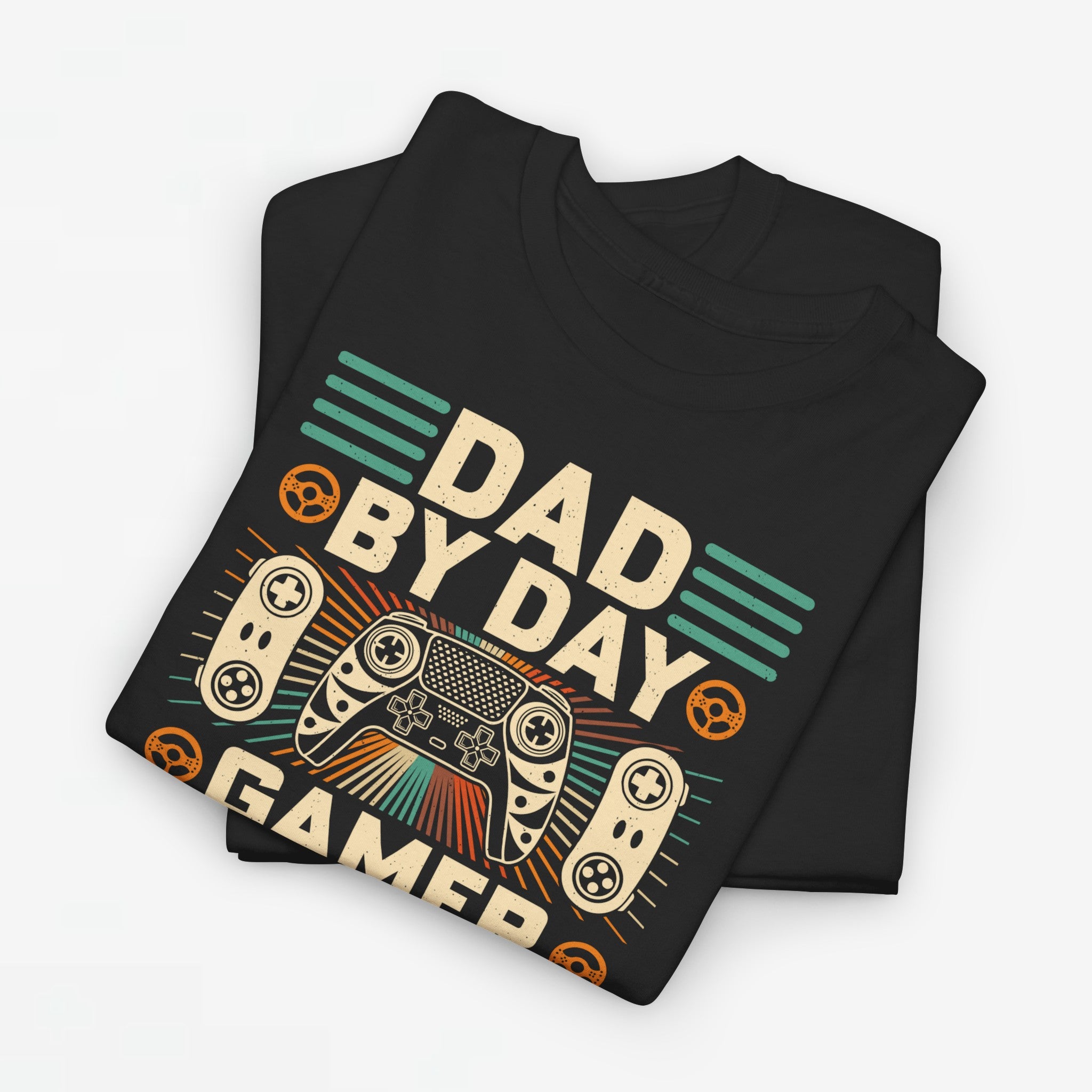 Vaderdag Papa Cadeau - T-shirt - Dad by Day, Gamer by Night - Oversized #6