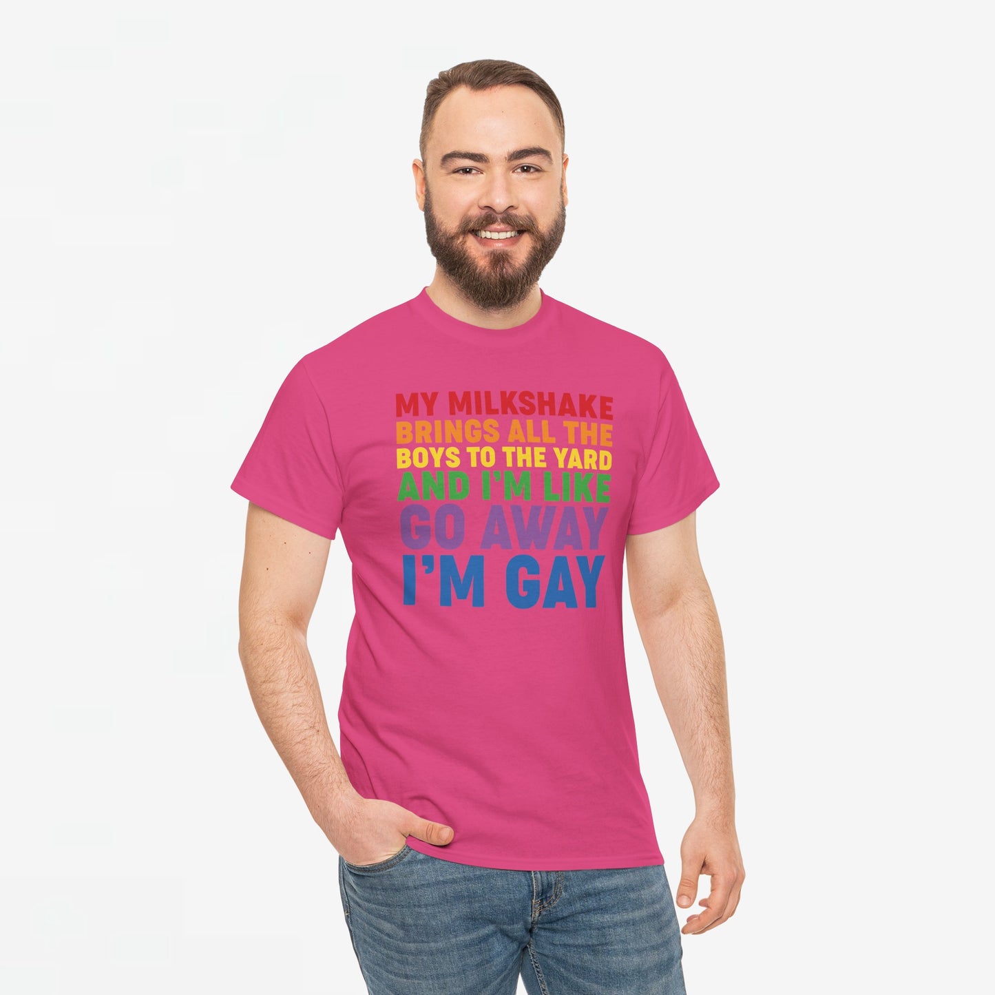 Gay Pride T-shirt - Go Away I'm Gay - Oversized #45