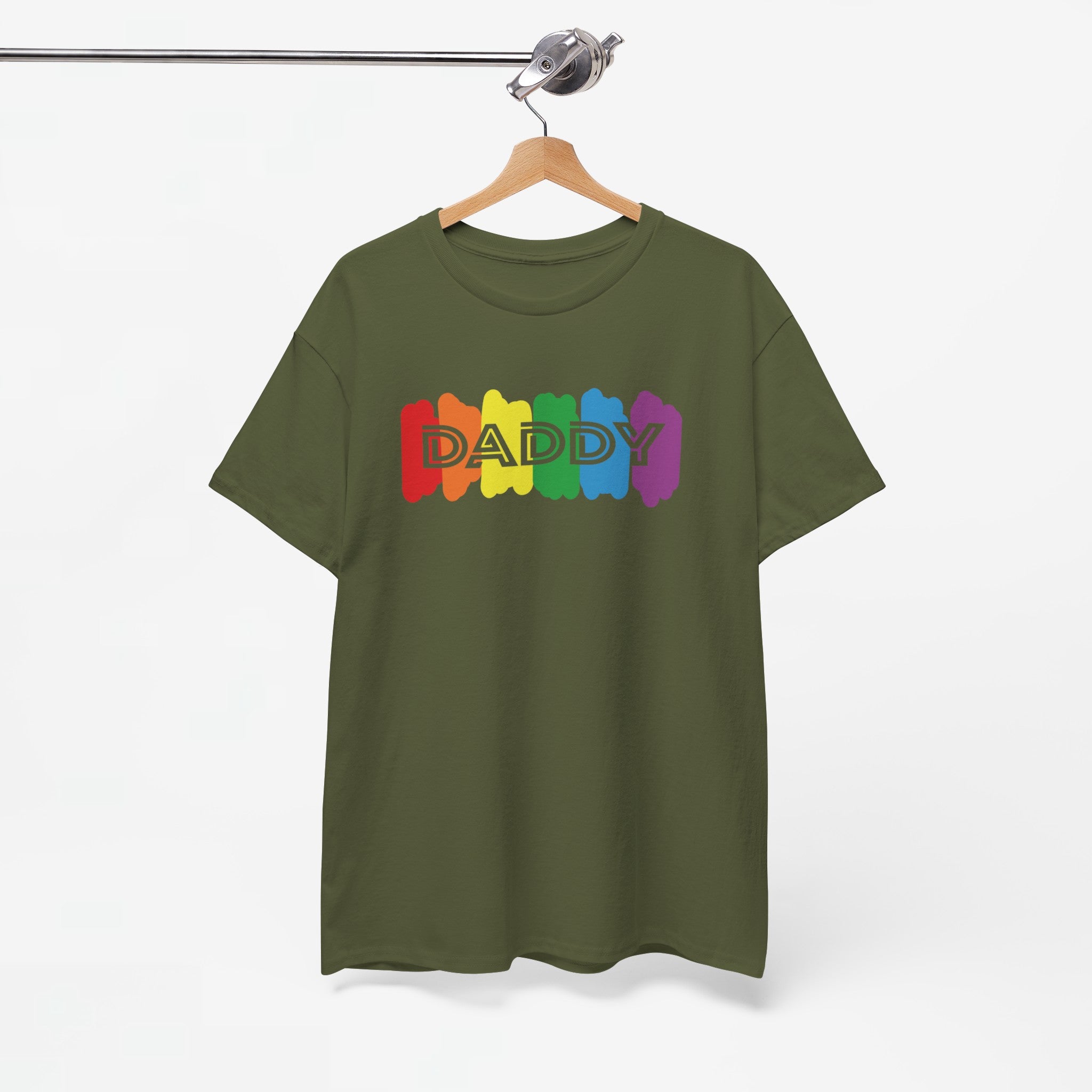 Gay Pride T-shirt - Regenboog Daddy - Oversized #64