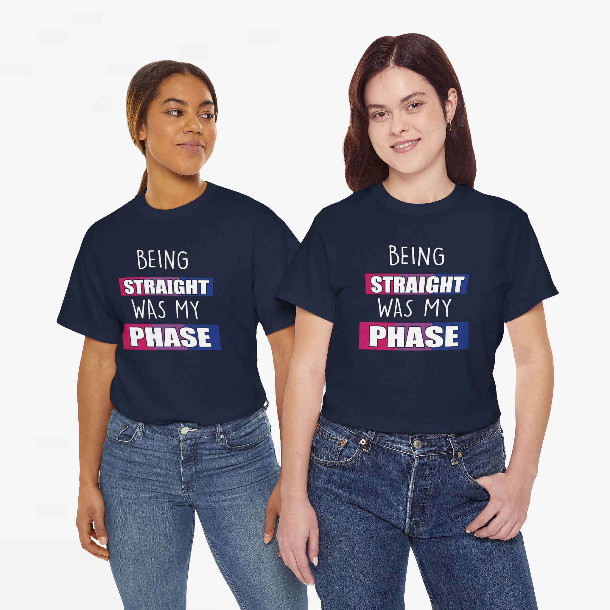 Gay Pride T-shirt - Being Straight Was My Phase - Oversized #61