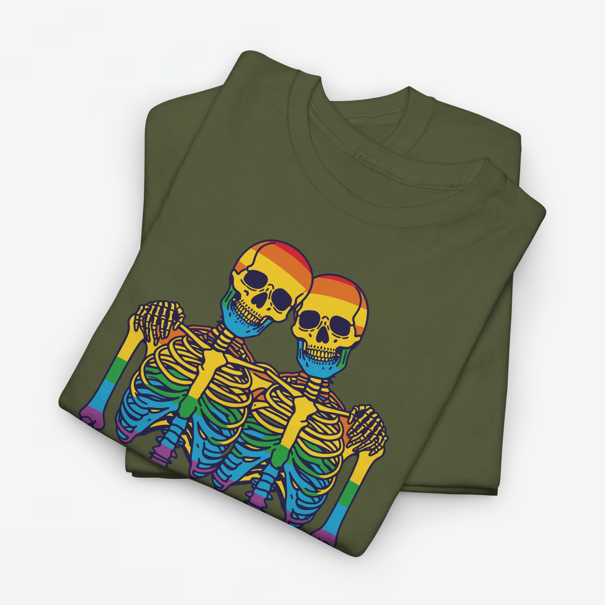 Gay Pride T-shirt - Skelet We Are All The Same - Oversized #79