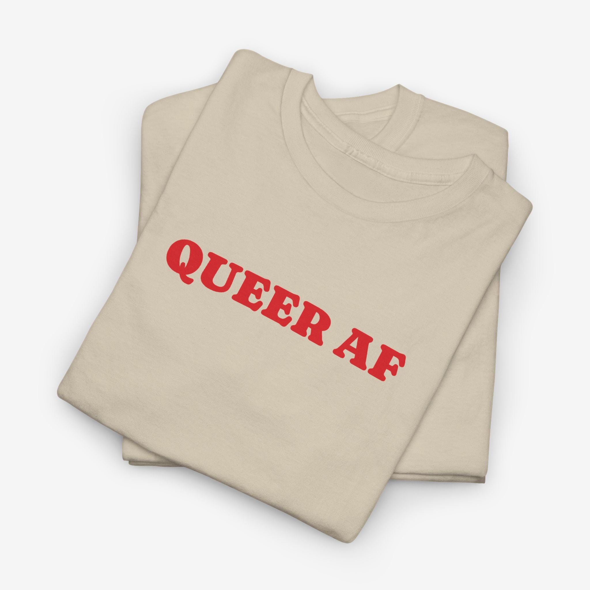 Gay Pride T-shirt - Queer AF | SkrrtShirt