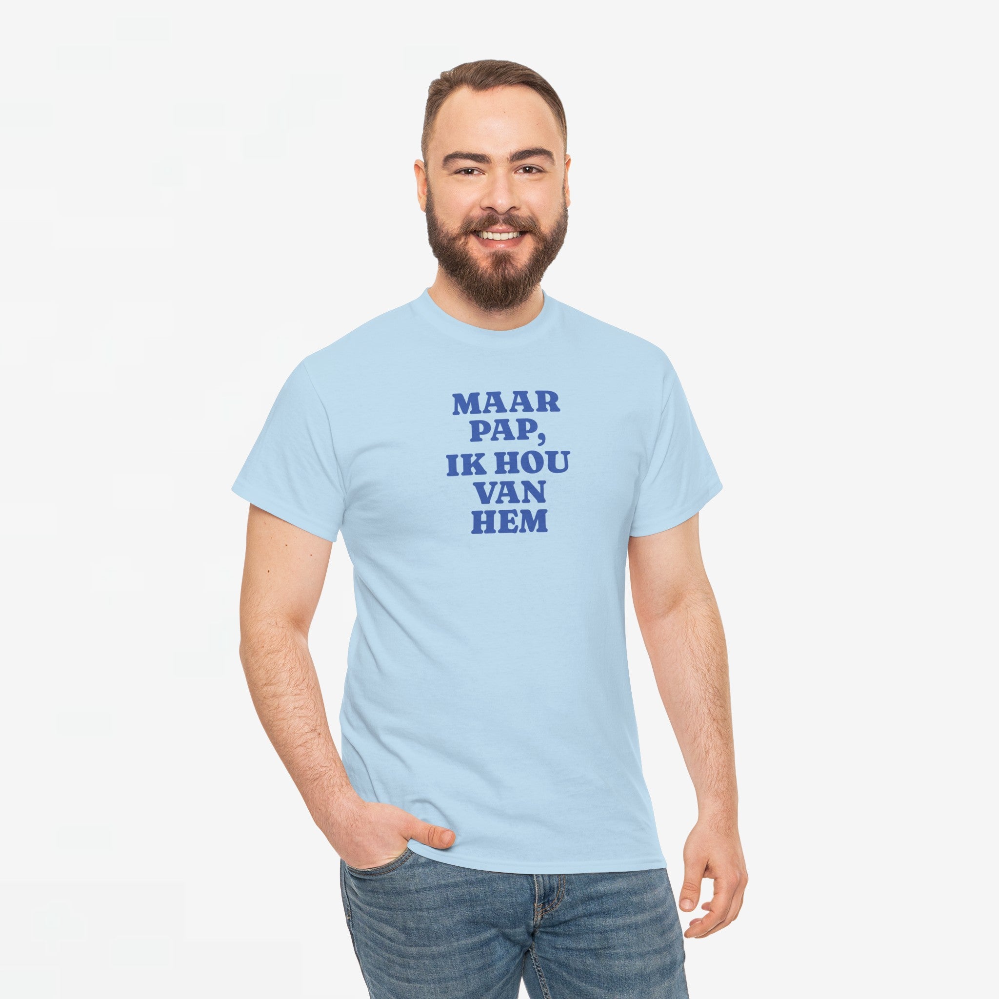Gay Pride T-shirt -  Maar Pap, Ik Hou Van Hem - Oversized Tee