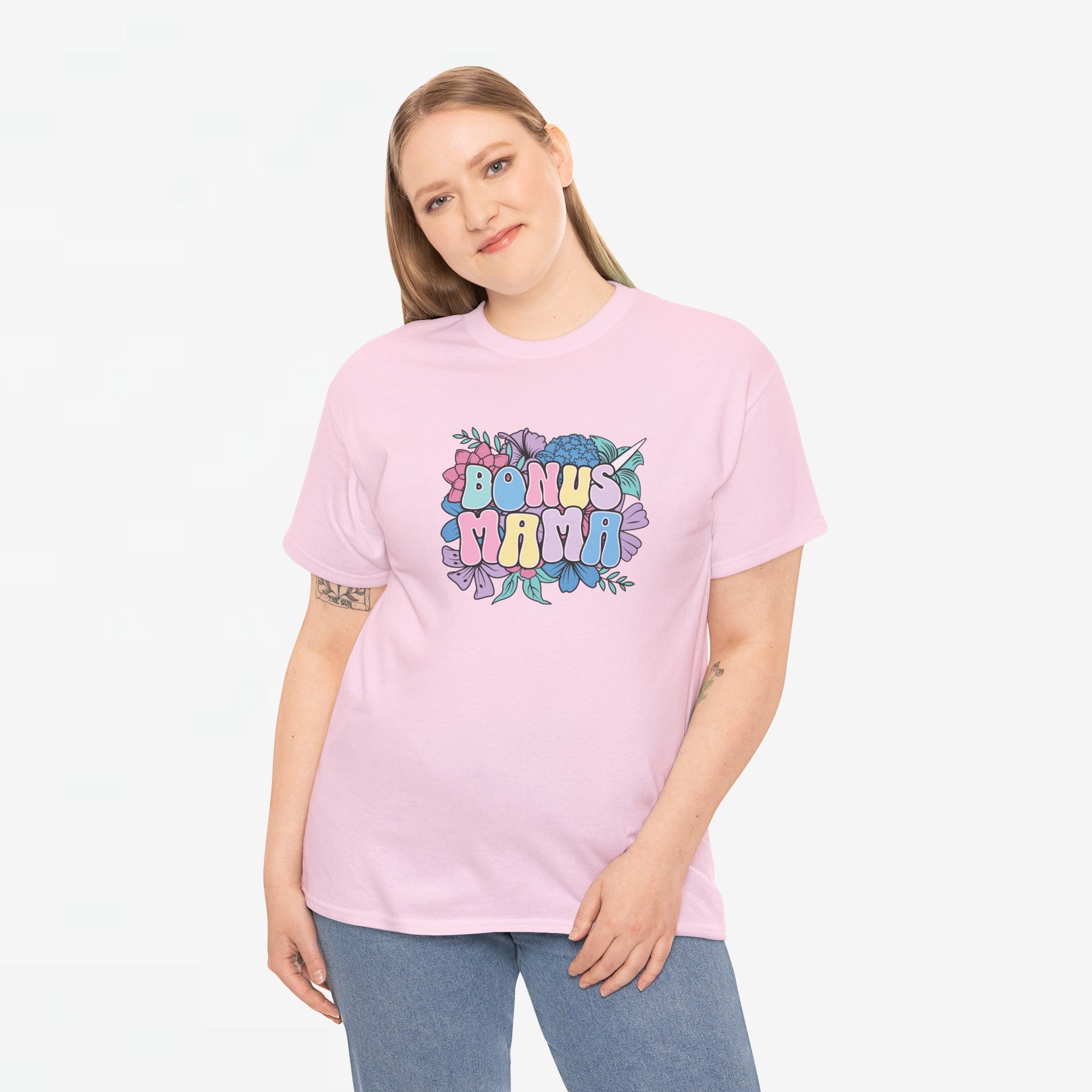Moederdag Mama Cadeau - T-shirt - Bonus Mama - Oversized - #78