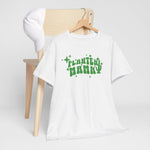 Oversized T-shirt wit met groene 'Planten Mammy' print op de borst