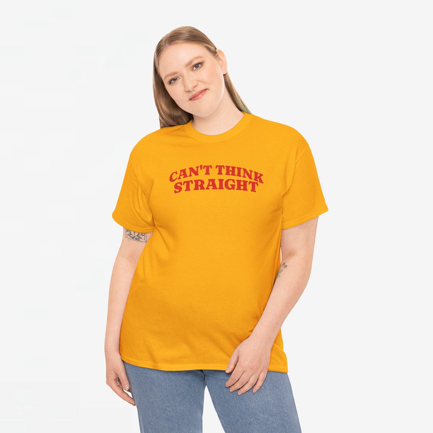 Gay Pride T-shirt -  Can't Think Straight - Oversized Tee