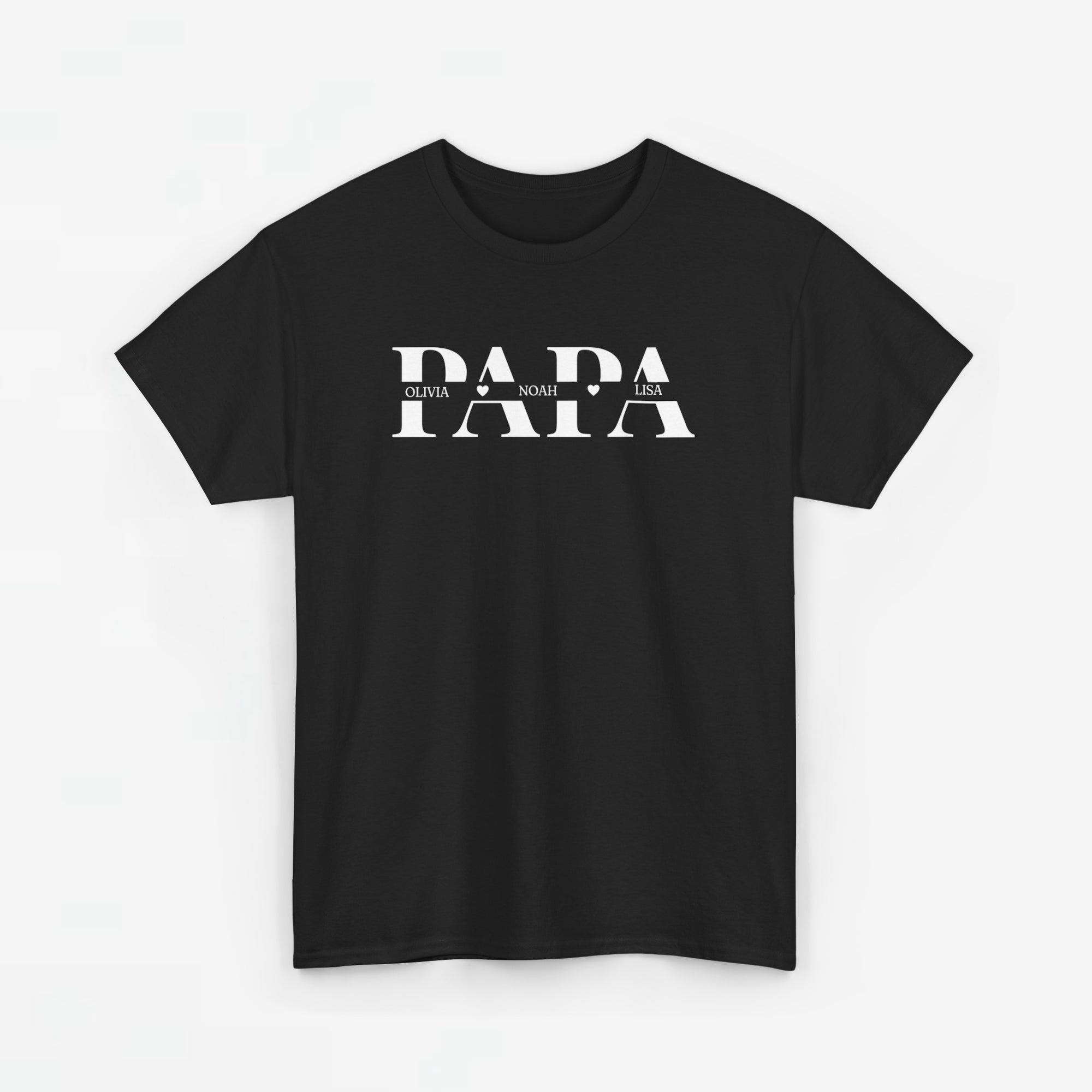 Gepersonaliseerde Vaderdag Papa Cadeau - T-shirt - Papa met namen