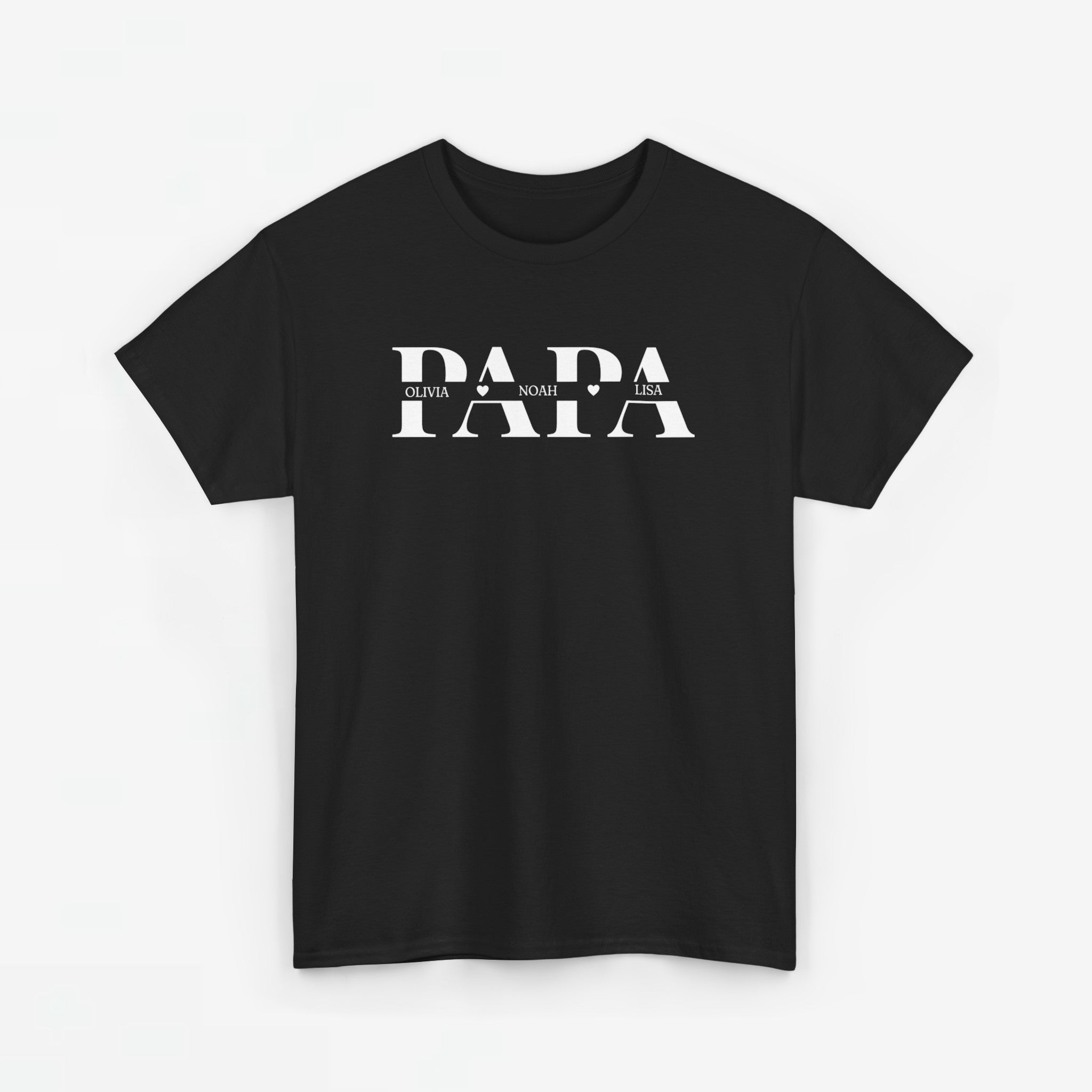 Gepersonaliseerde Vaderdag Papa Cadeau - T-shirt - Papa met namen