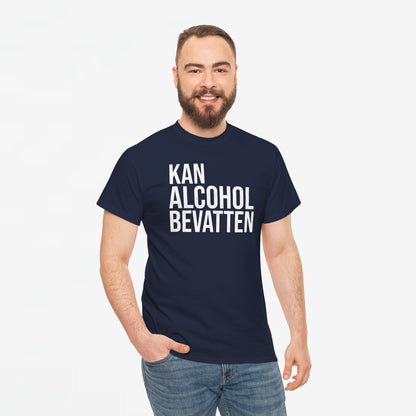 Kan Alcohol Bevatten | Front Print | Koningsdag T-shirt | Oversized