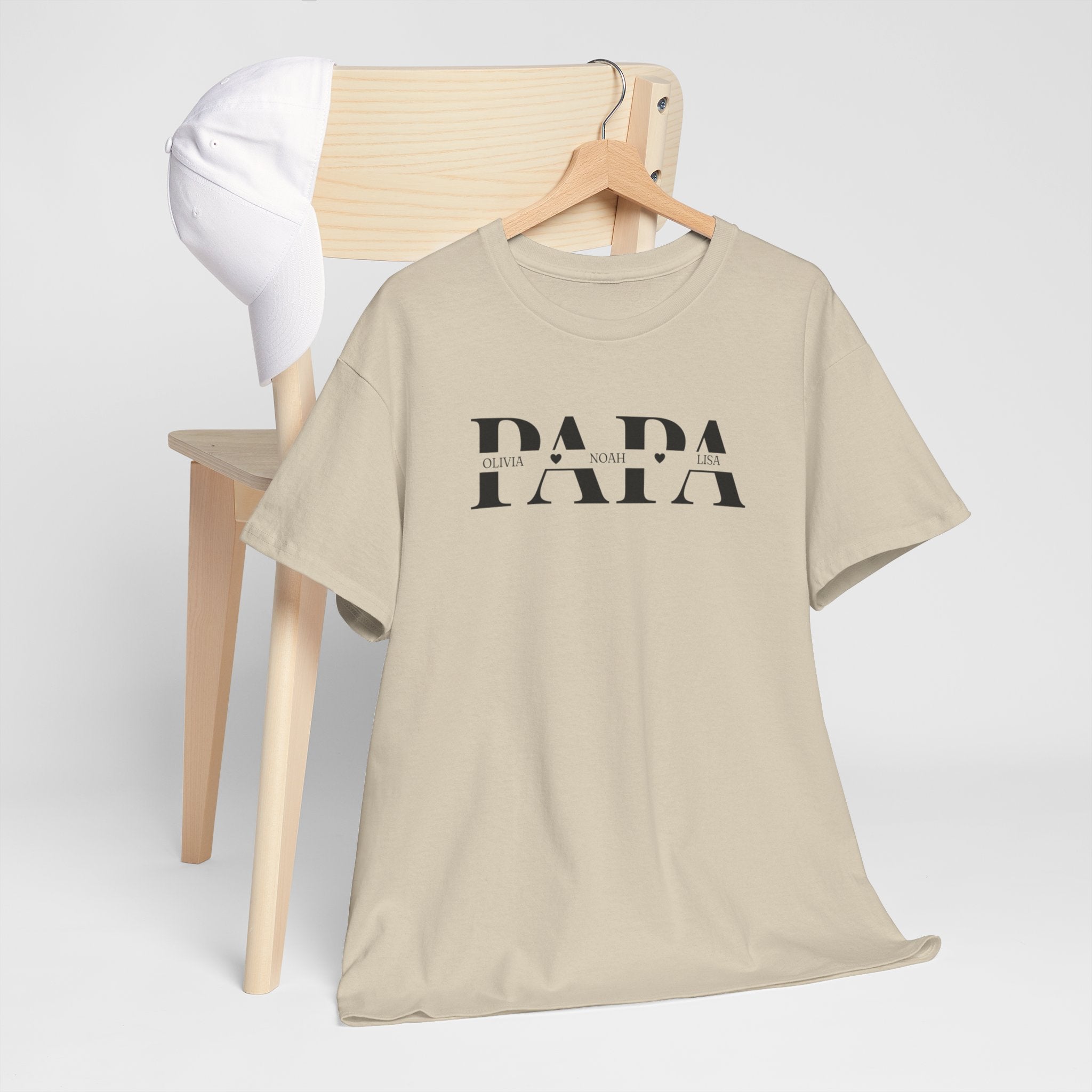Gepersonaliseerde Vaderdag Papa Cadeau - T-shirt - Papa met namen