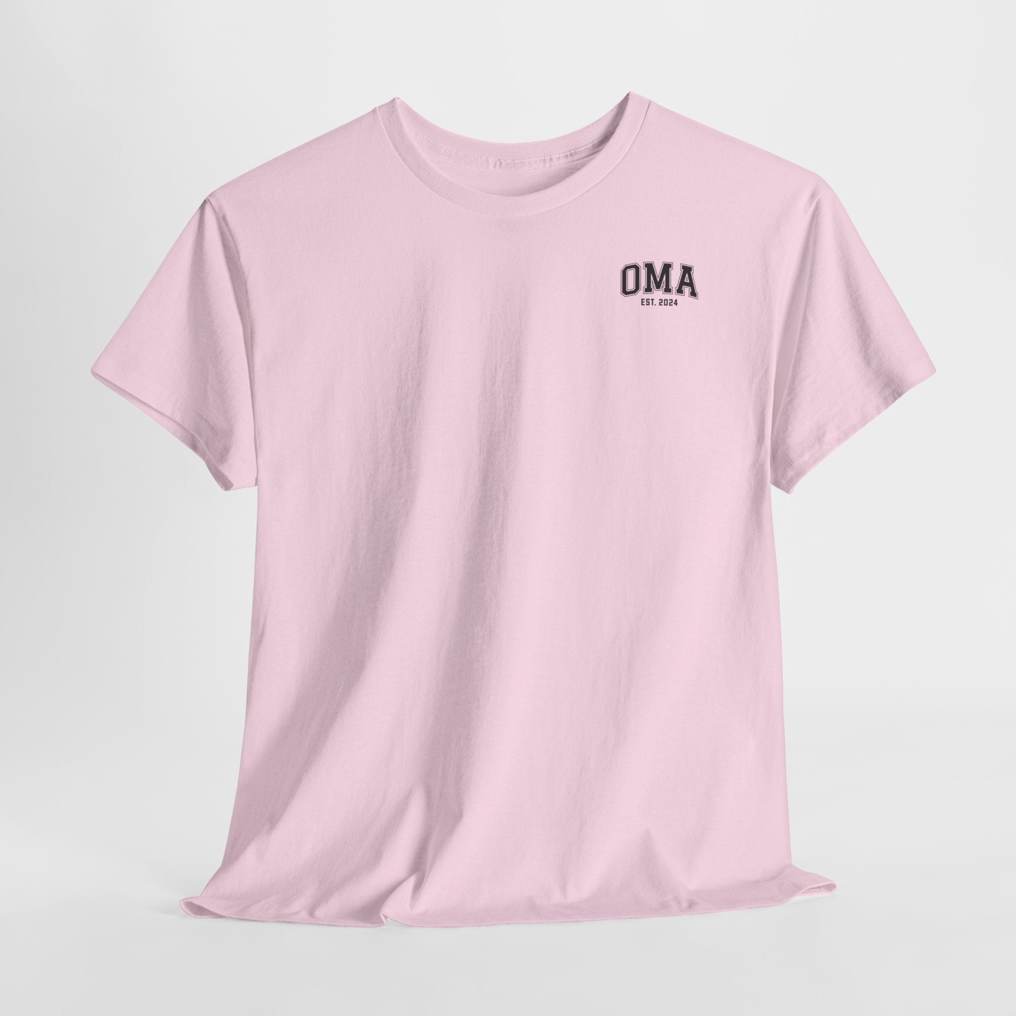 Gepersonaliseerde Moederdag Mama Cadeau - T-shirt - OMA kleine print - EST [Jaar]