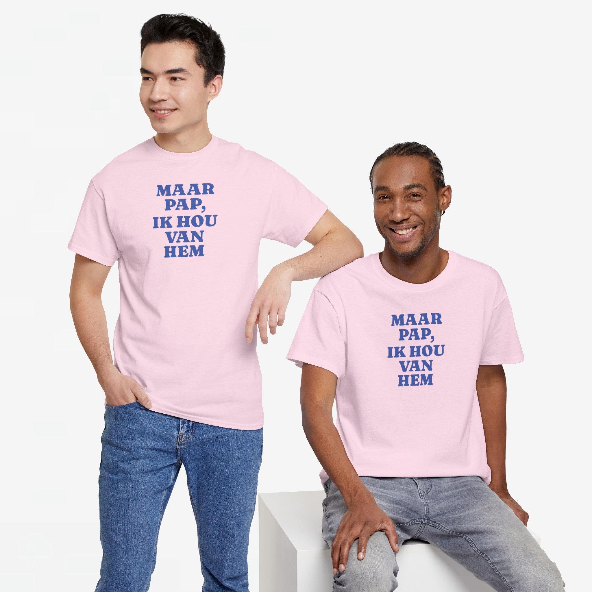Gay Pride T-shirt -  Maar Pap, Ik Hou Van Hem - Oversized Tee