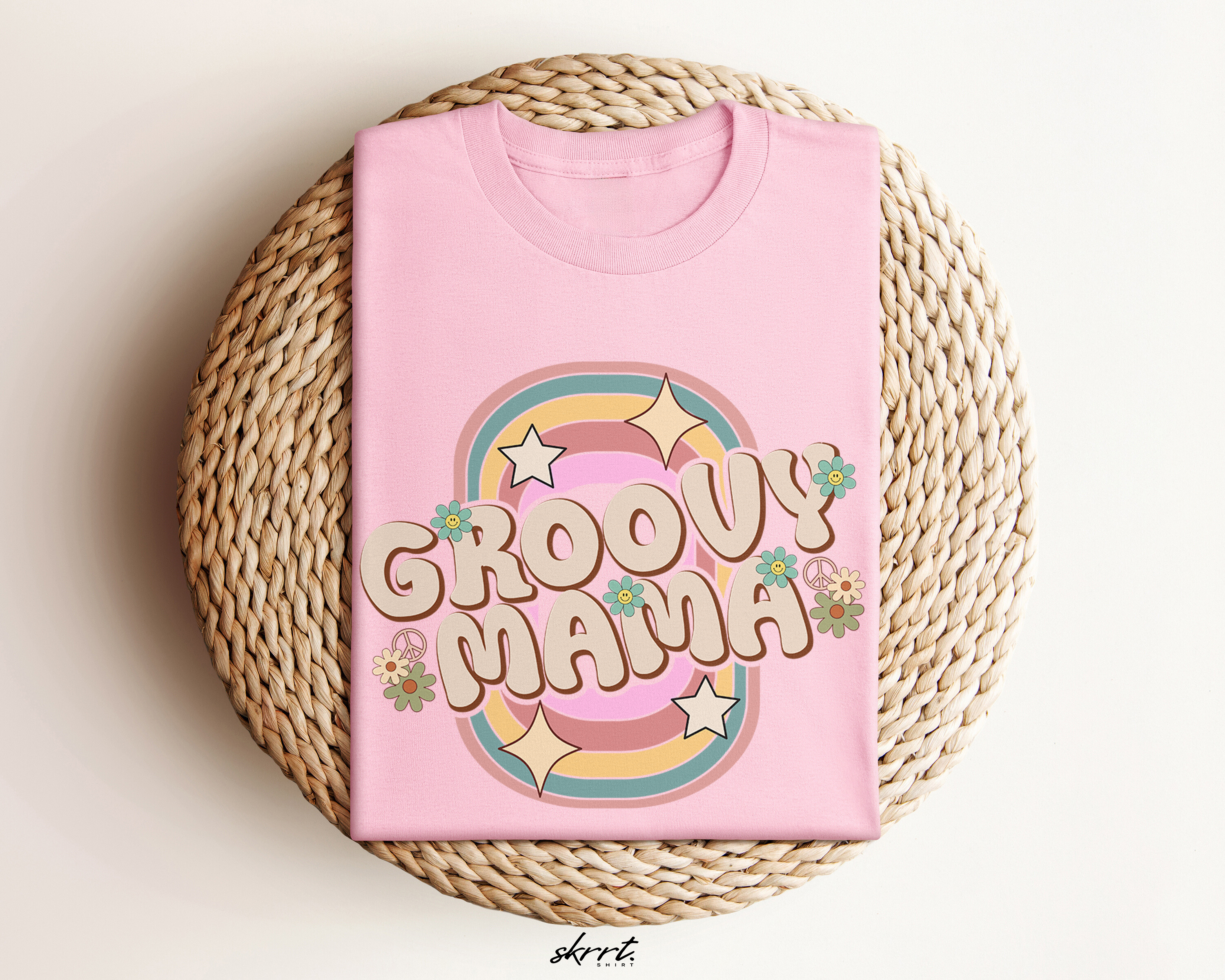 Moederdag Mama Cadeau - T-shirt - Groovy Mama - Oversized - #45