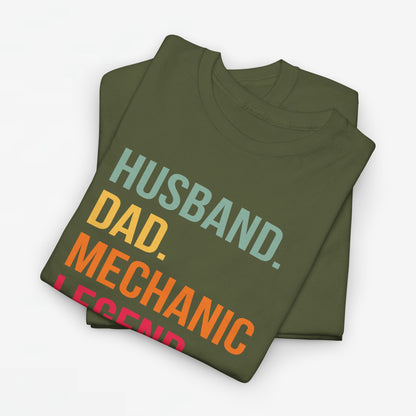 Vaderdag Papa Cadeau - T-shirt - Husband Dad Mechanic Legend - Oversized #46