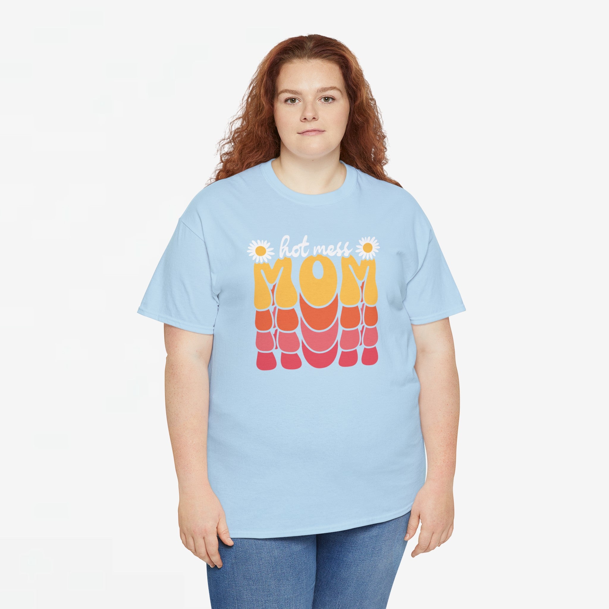Moederdag Mama Cadeau - T-shirt - Hot Mess Mom - Oversized - #31