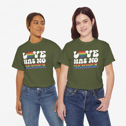 Gay Pride T-shirt - Love Has No Gender - Oversized #20