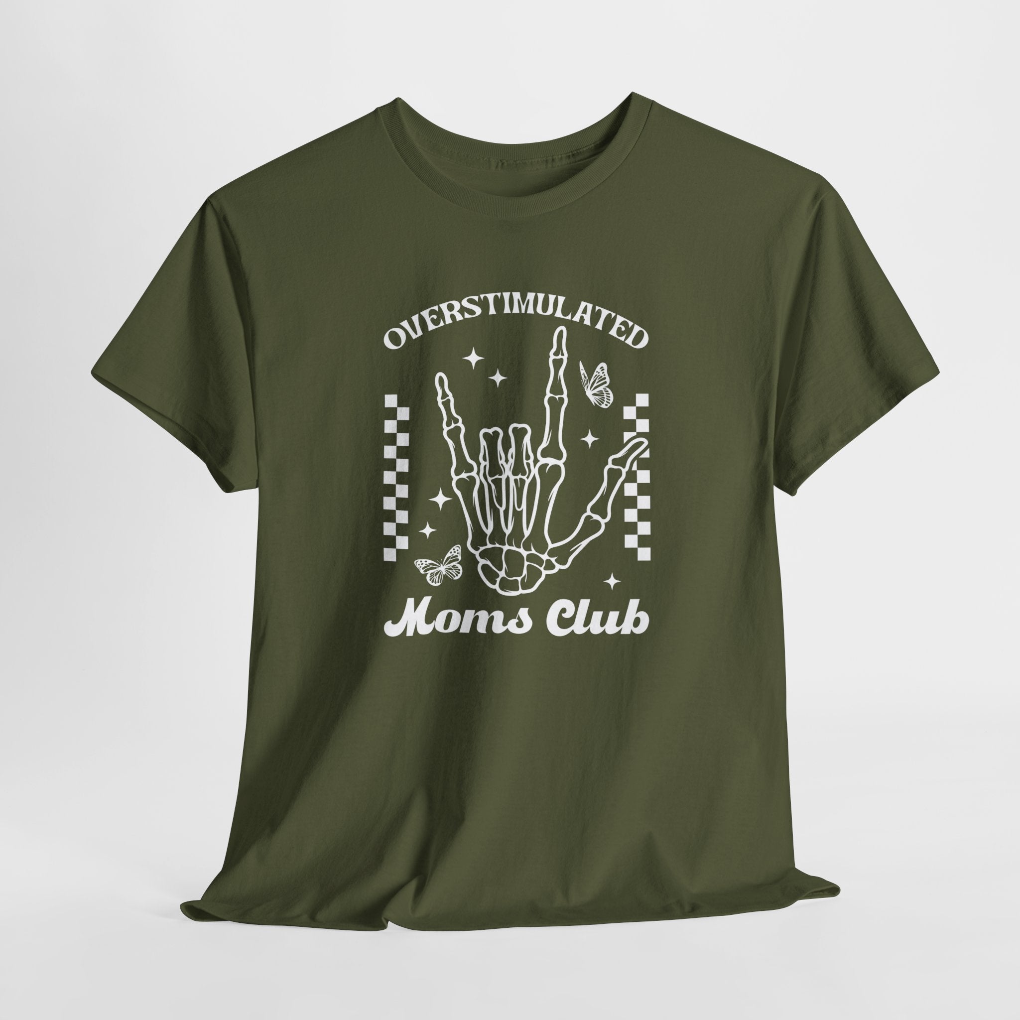 Moederdag Mama Cadeau - T-shirt - Overstimulated Moms Club - Oversized - #47