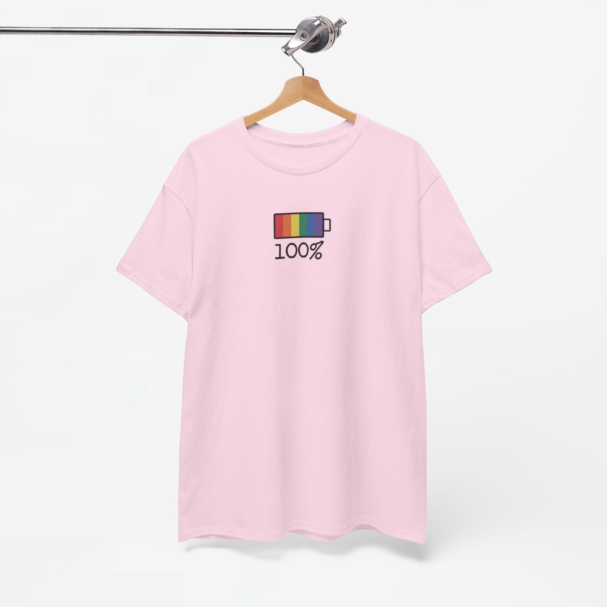 Gay Pride T-shirt - 100% Regenboog - Oversized #33