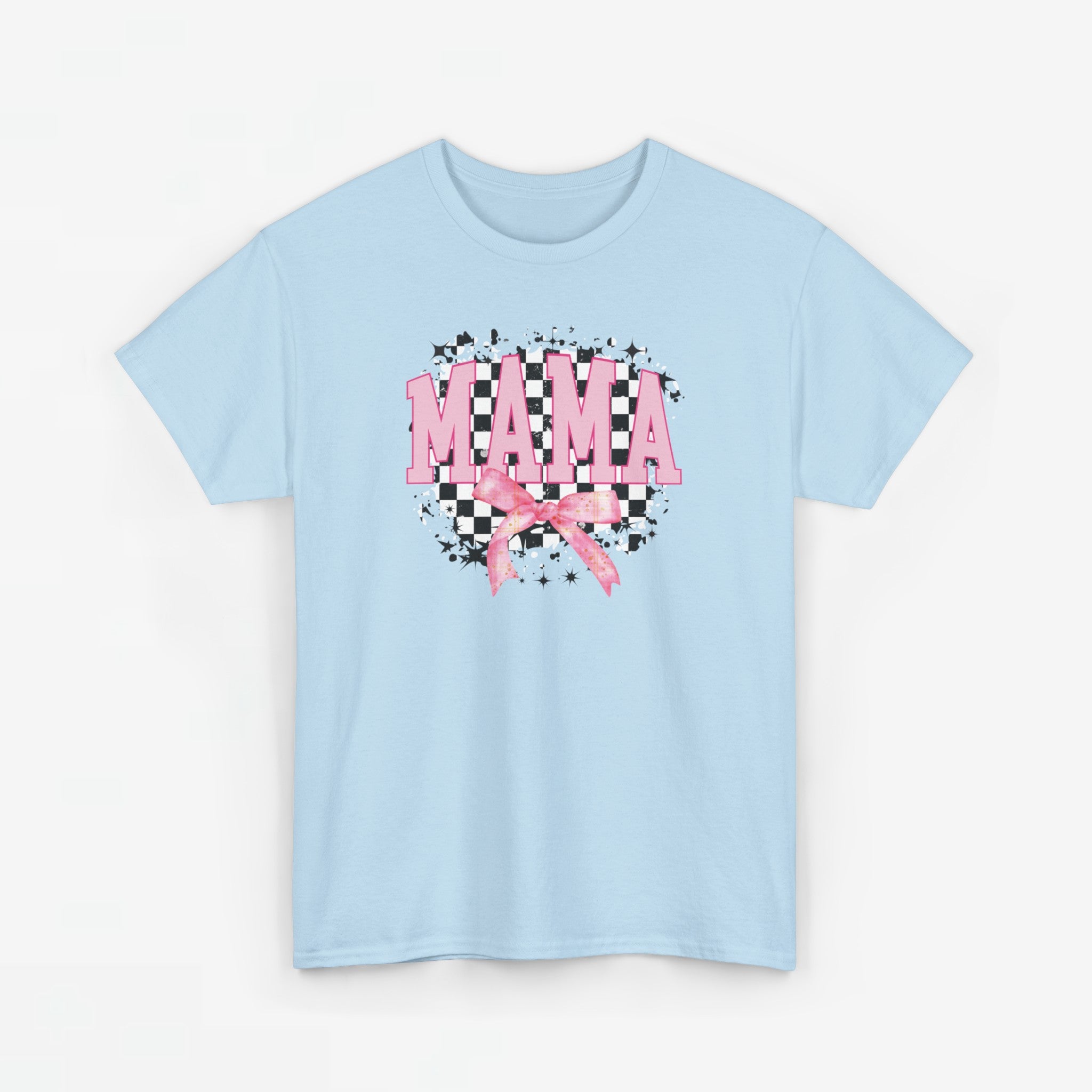 Moederdag Mama Cadeau - T-shirt - Retro Roze Strik - Oversized - #24
