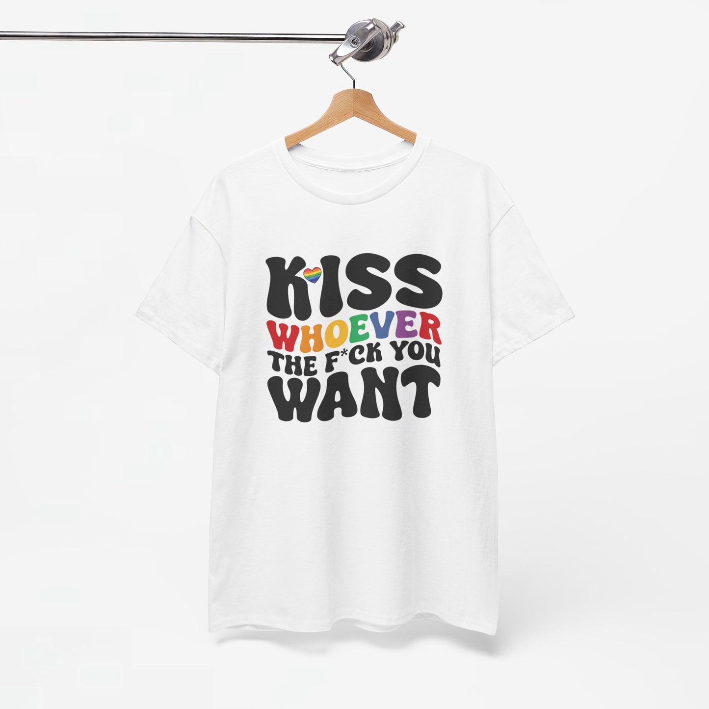 Gay Pride T-shirt - Kiss whoever the f*ck you want - Oversized #34