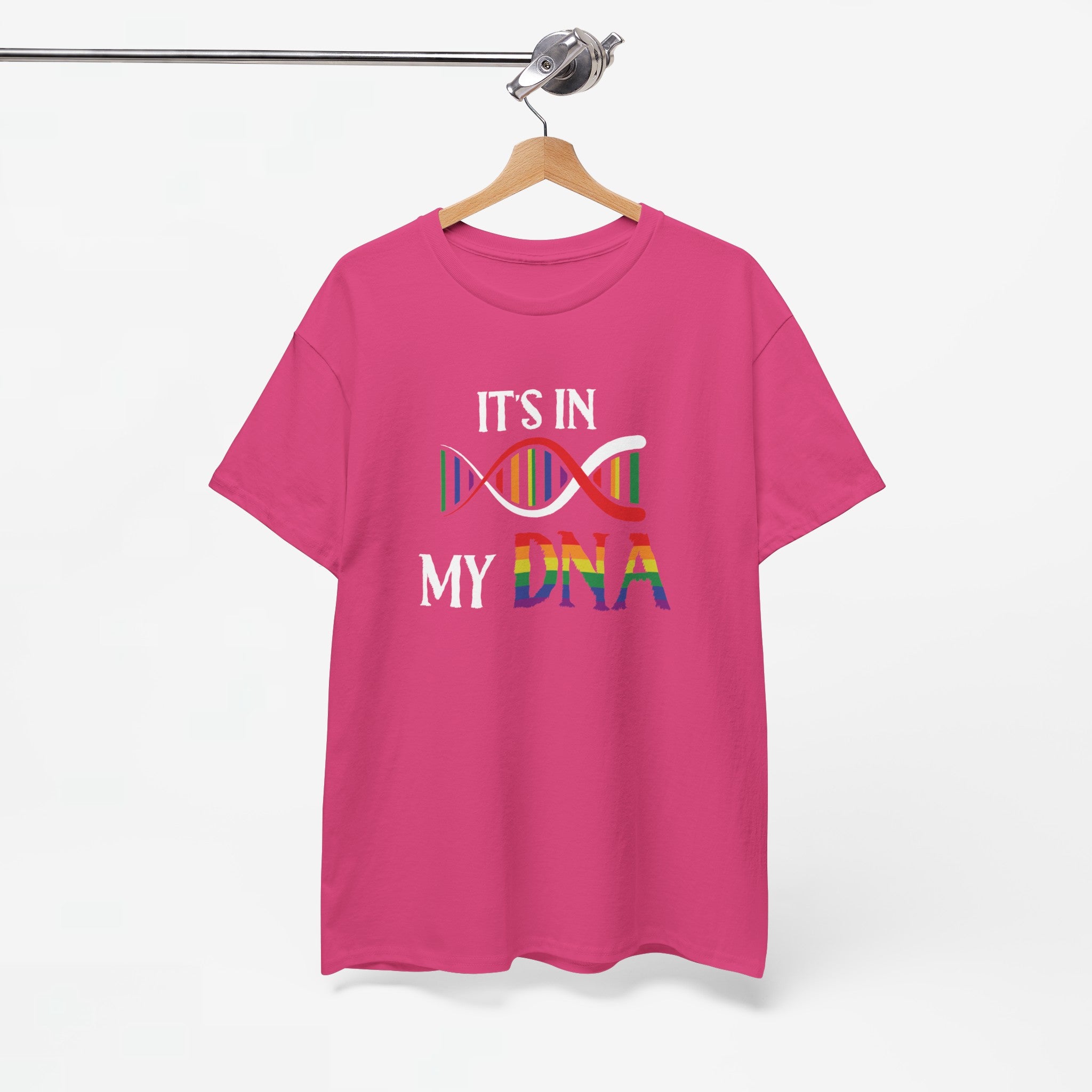 Gay Pride T-shirt - It's In My DNA - Oversized #48