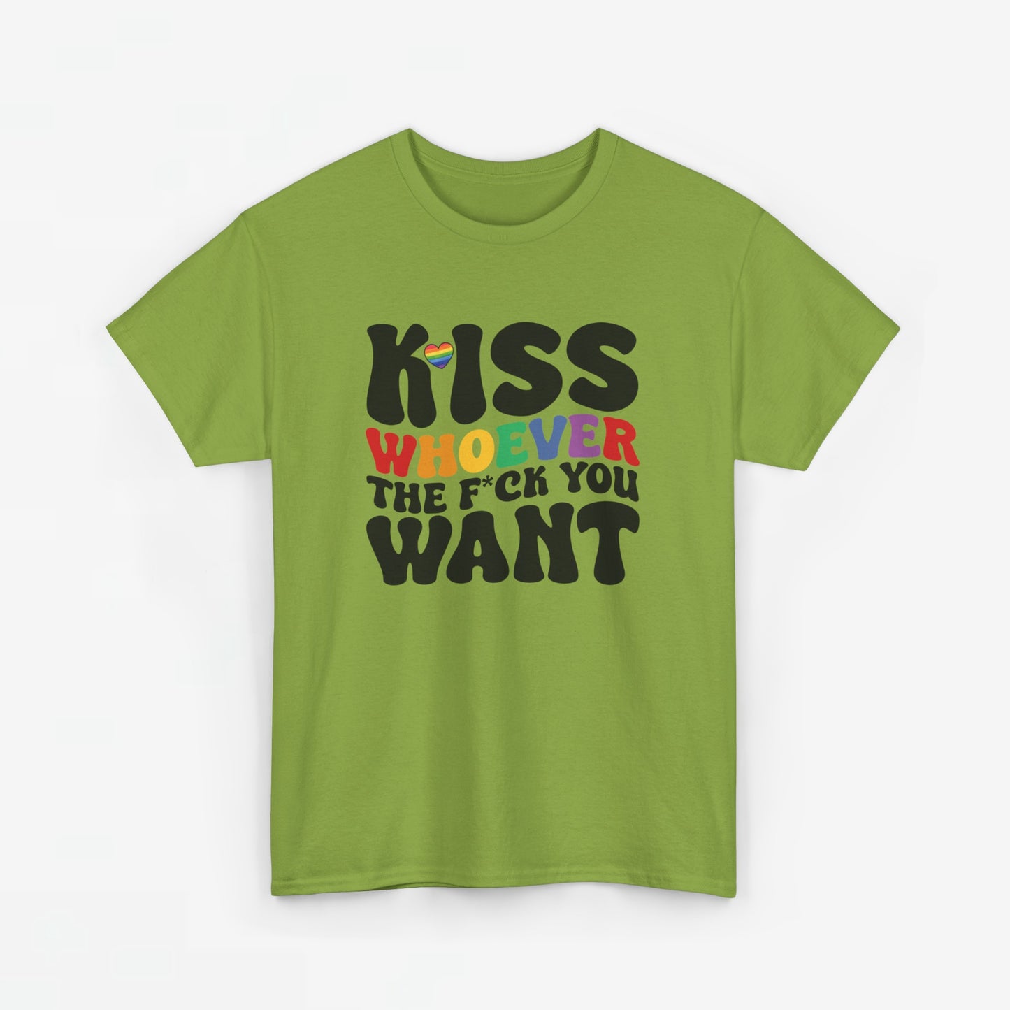 Gay Pride T-shirt - Kiss whoever the f*ck you want - Oversized #34