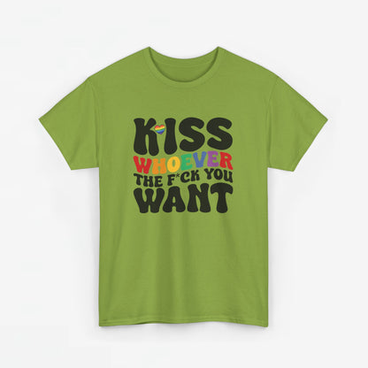 Gay Pride T-shirt - Kiss whoever the f*ck you want - Oversized #34