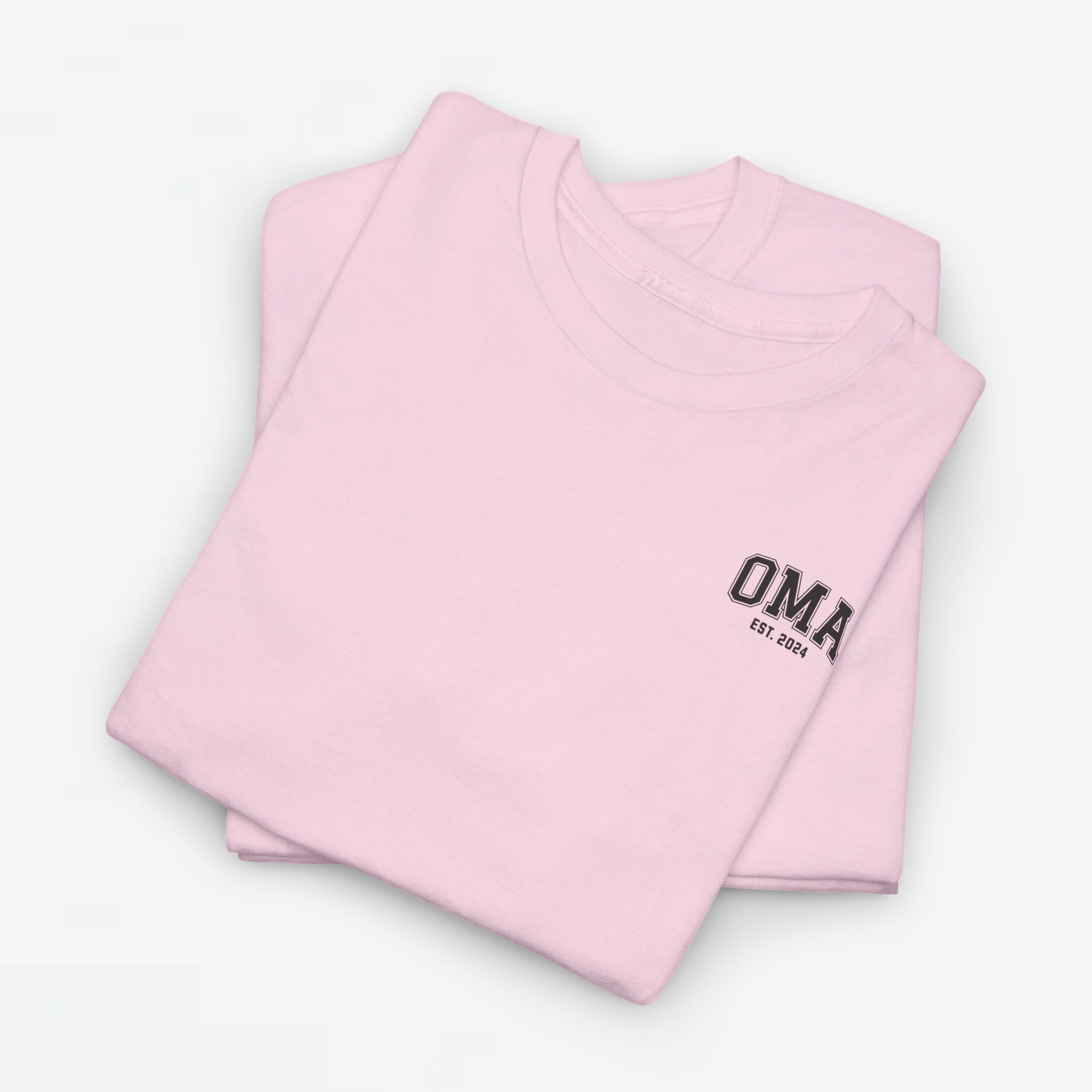 Gepersonaliseerde Moederdag Mama Cadeau - T-shirt - OMA kleine print - EST [Jaar]