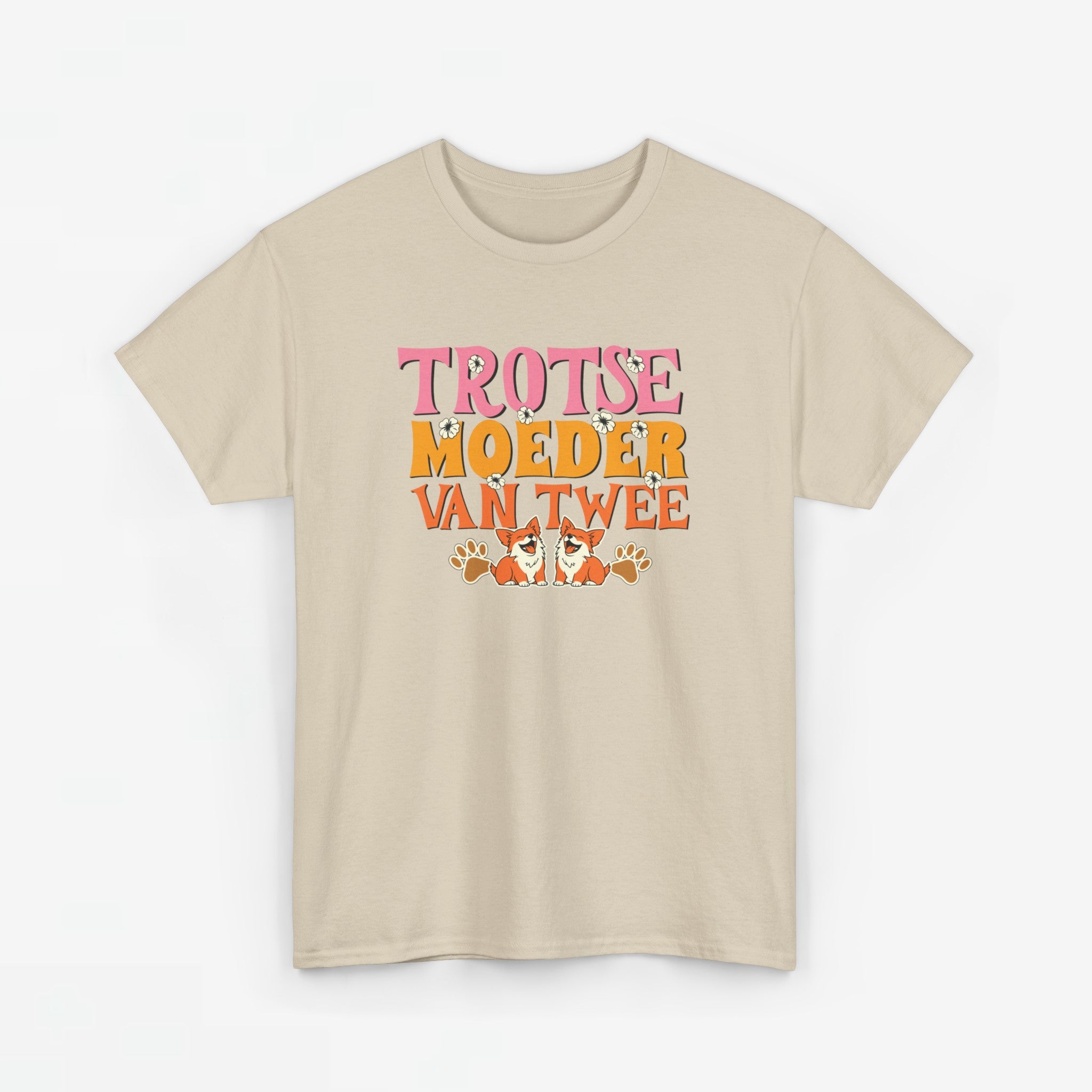 Moederdag Mama Cadeau - T-shirt - Trotse Moeder van Twee - Oversized - #95