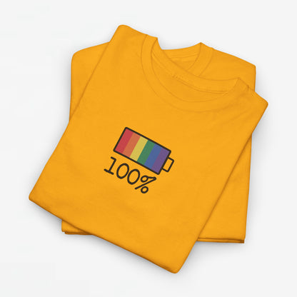 Gay Pride T-shirt - 100% Regenboog - Oversized #33