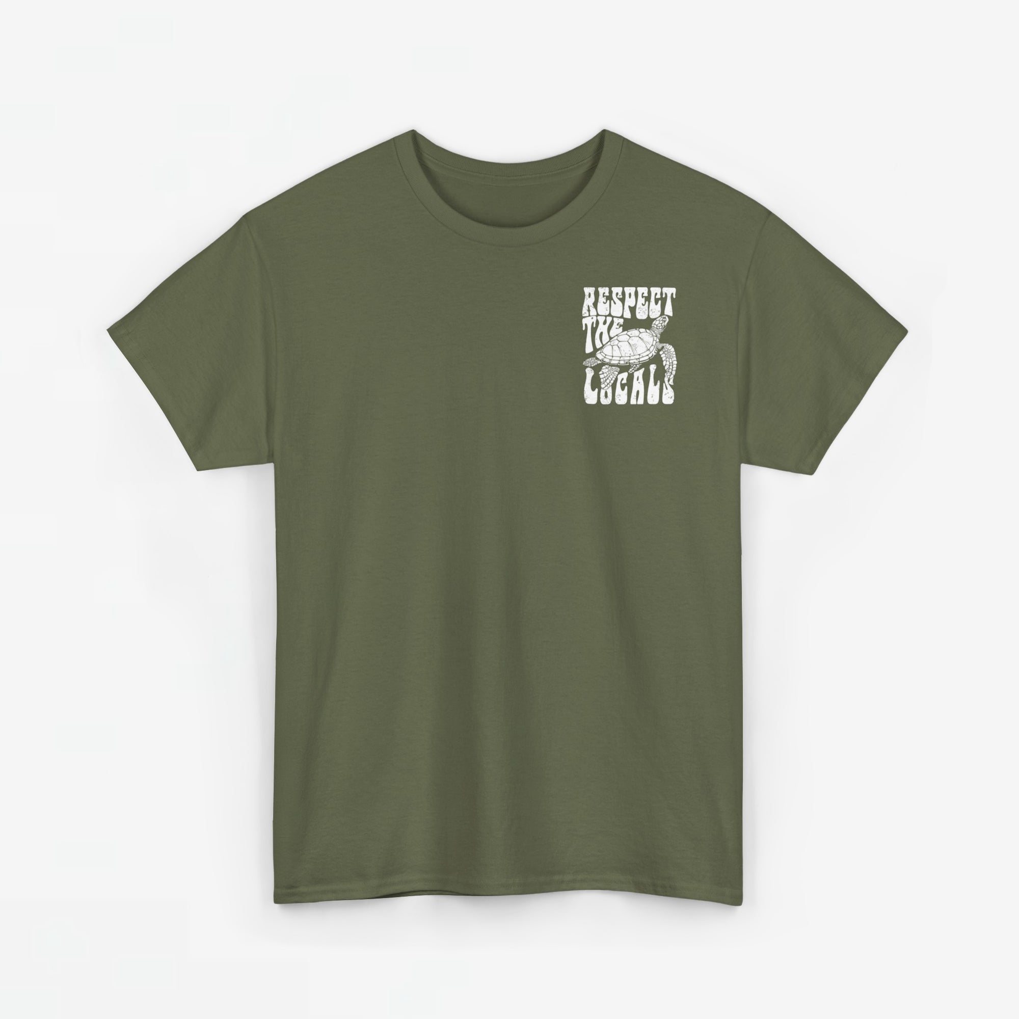 Zomer T-shirt voor Heren - Skrrtshirt Zomervakantie Oversized Tee #12 - Respect the locals